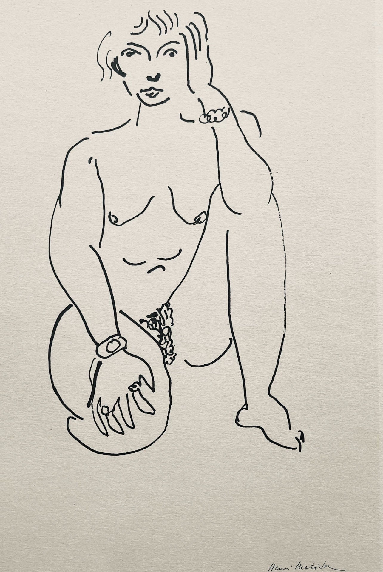 Henri Matisse, Composition (Dutel 3), Dessins De Henri-Matisse, Lithograph