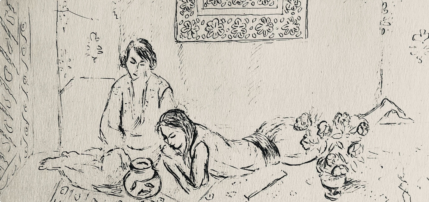 Henri Matisse, Composition (Dutel 3), Dessins De Henri-Matisse, Lithograph
