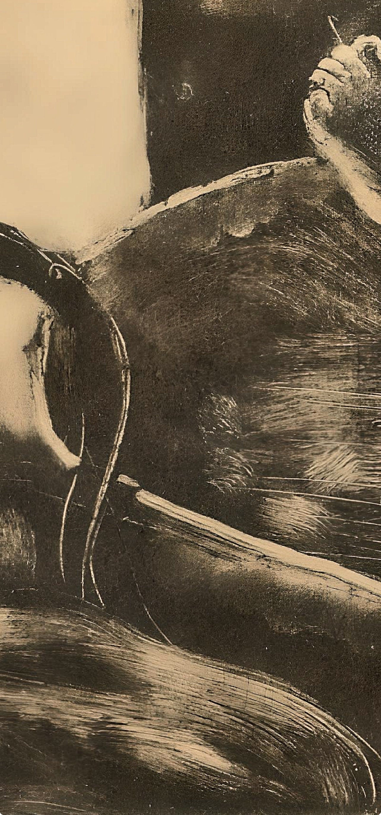 Edgar Degas, Le Bain, E. Degas Monotypes, Monotype