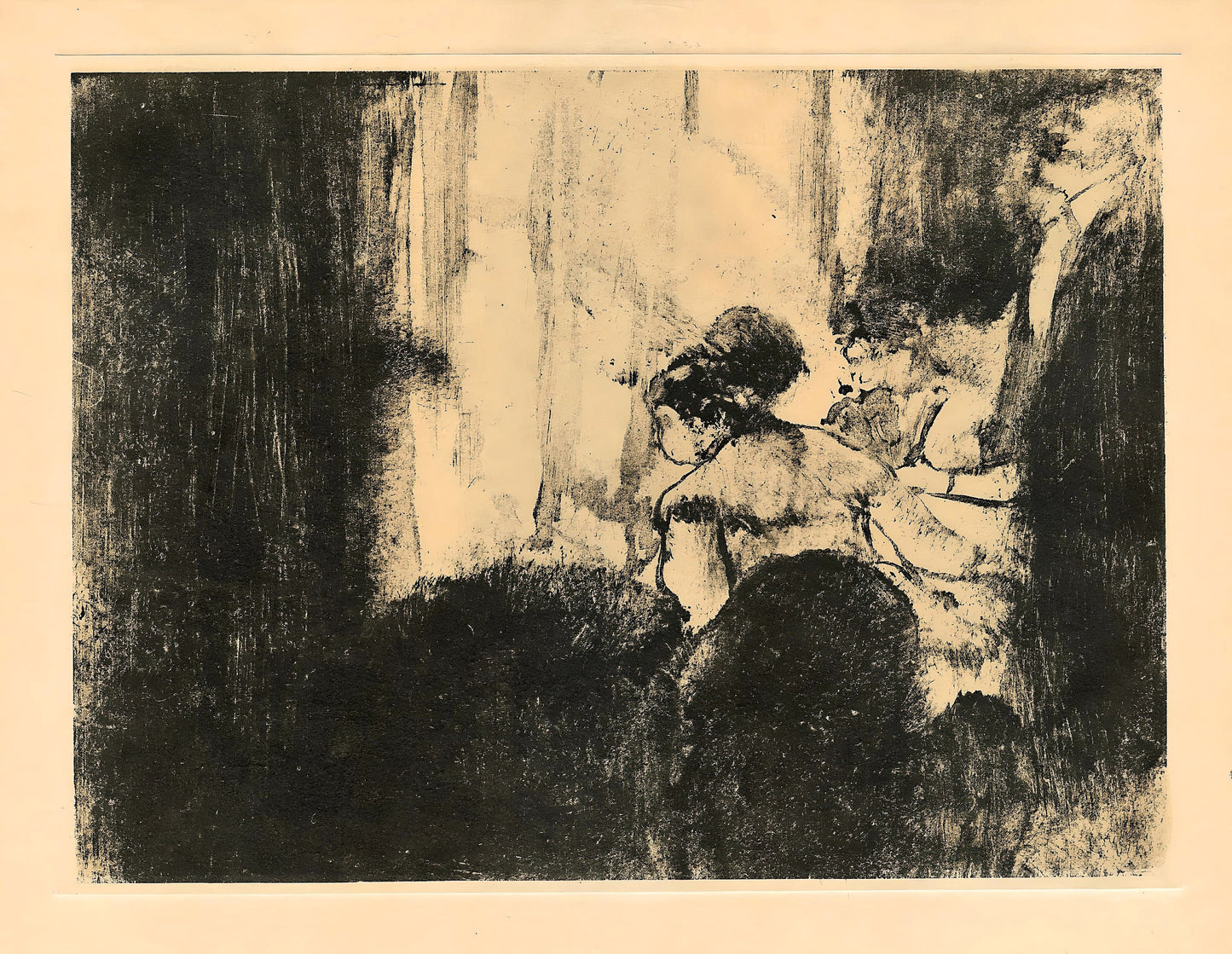 Edgar Degas, La Loge, E. Degas Monotypes, Monotype