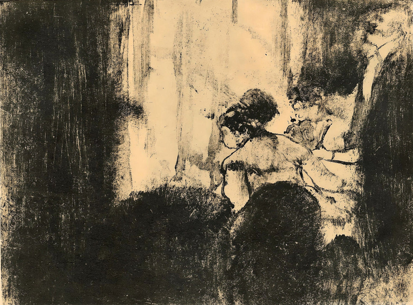 Edgar Degas, La Loge, E. Degas Monotypes, Monotype