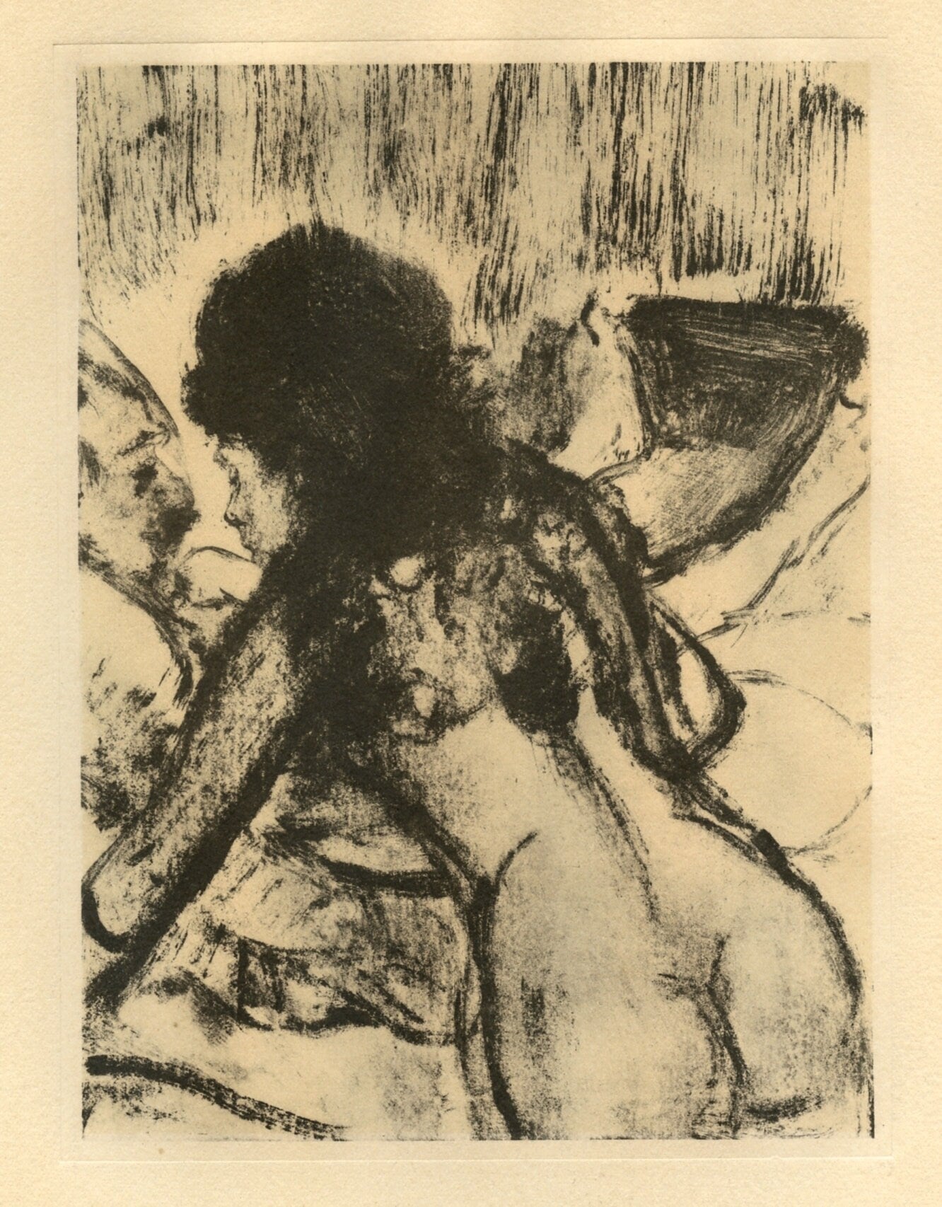 Edgar Degas, Conversation, E. Degas Monotypes, Monotype