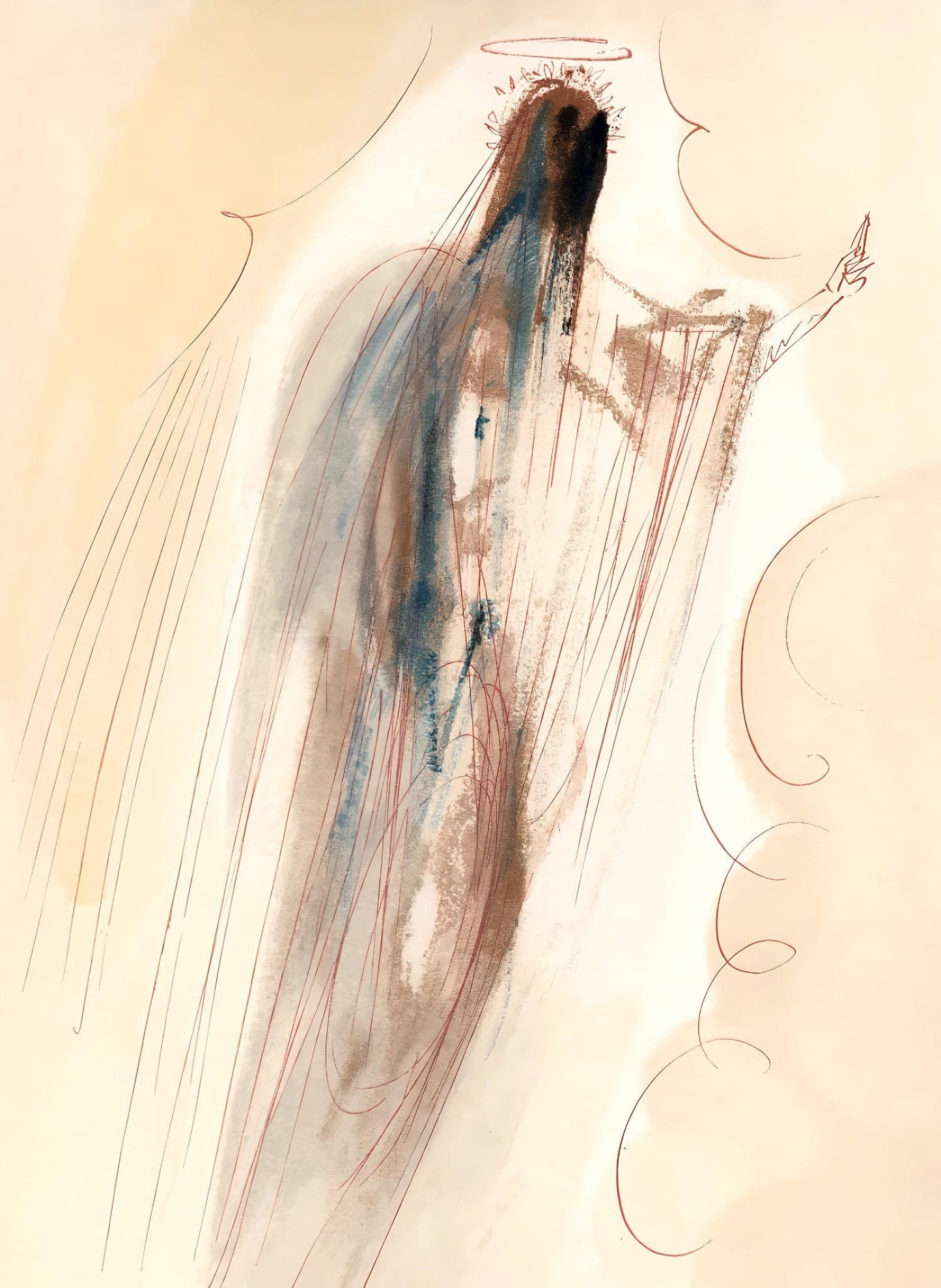 Salvador Dali, Arrival At The Empyrean (Michler/Lpsinger 1039-1138; Field 189-200), La Divine