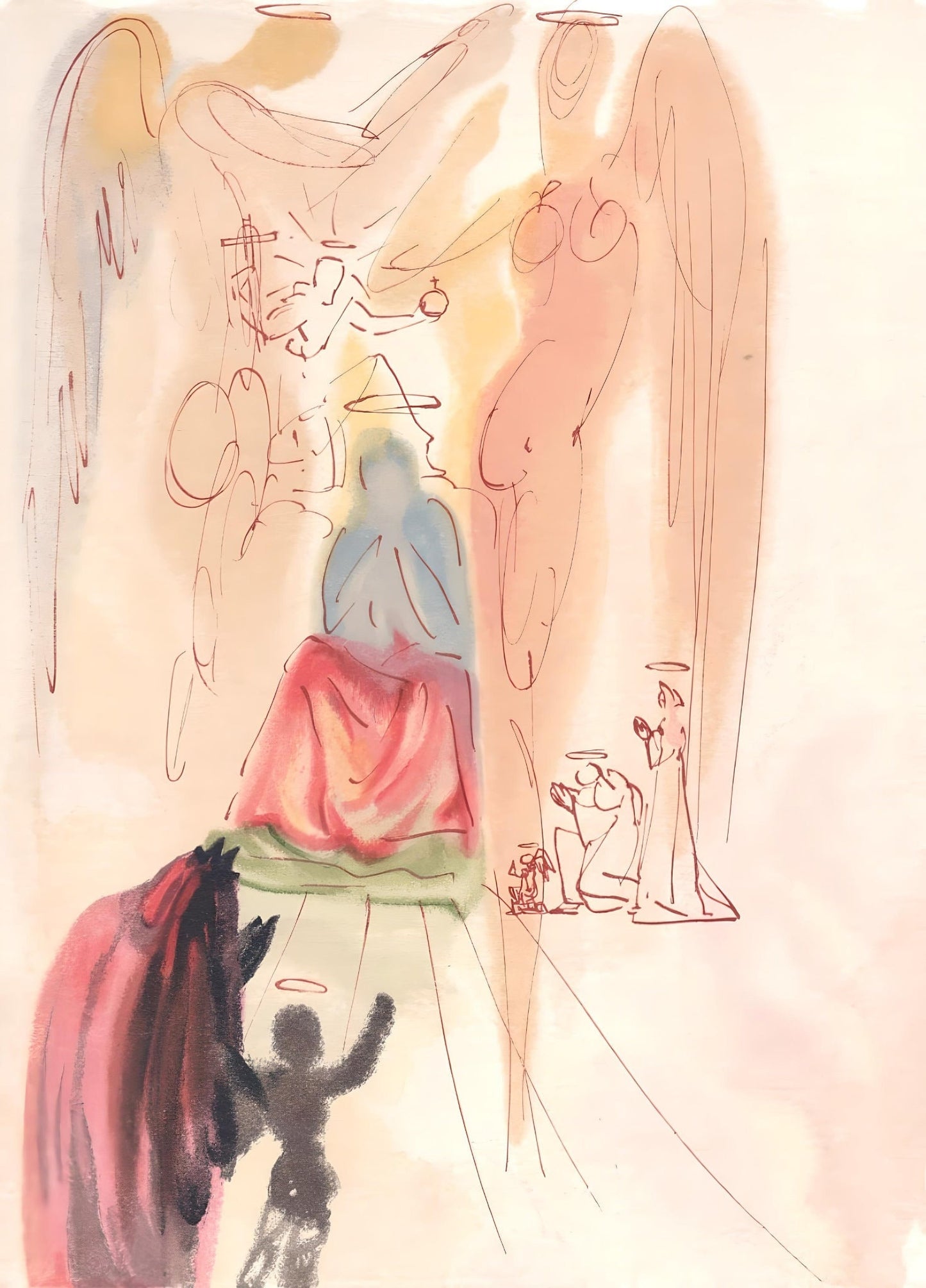 Salvador Dali, The Garden Of Christ (Michler/Lpsinger 1039-1138; Field 189-200), La Divine Comdie,