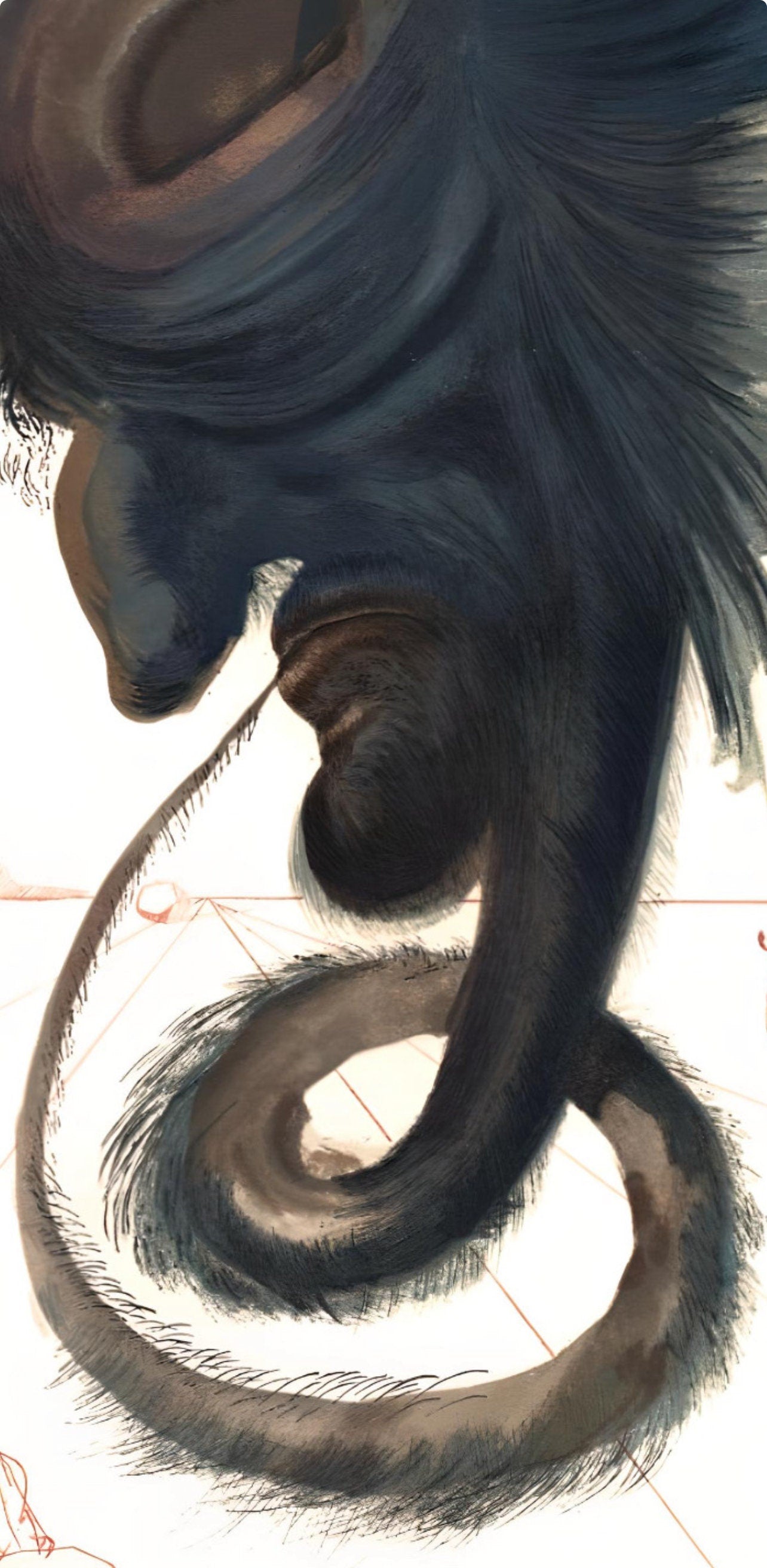 Salvador Dali, The Black Cherub (Michler/Lpsinger 1039-1138; Field 189-200), La Divine Comdie,