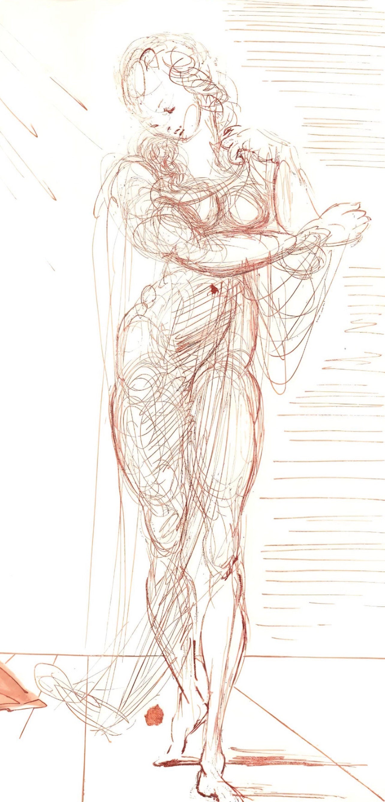 Salvador Dali, Reassurance (Michler/Lpsinger 1039-1138; Field 189-200), La Divine Comdie, Woodcut