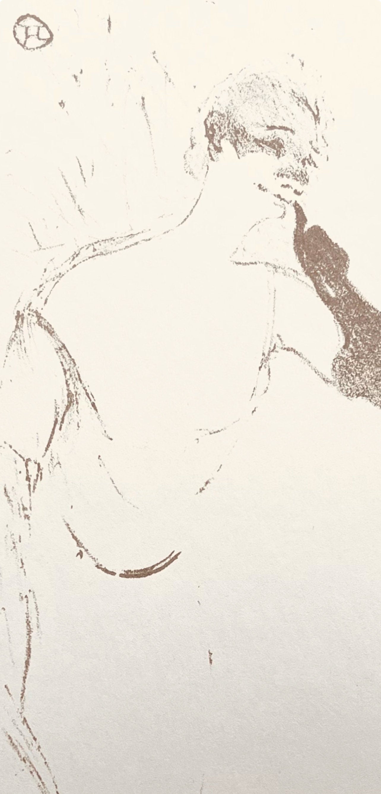 Henri De Toulouse-Lautrec, Composition, Yvette Guilbert Vue Par Toulouse-Lautrec, Lithograph