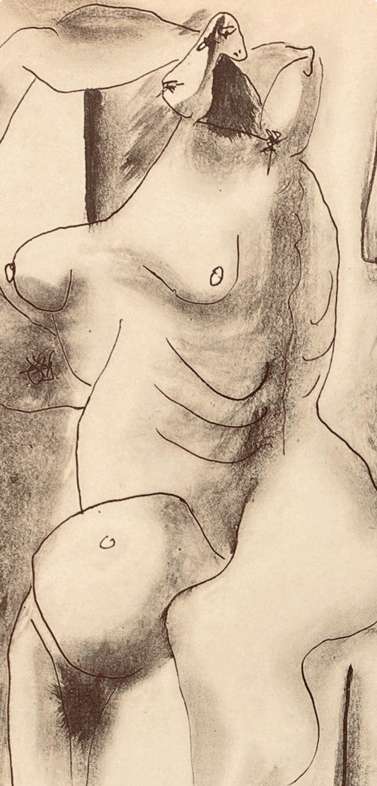 Pablo Picasso, Composition, Carnet De Dessins De Picasso, Cahiers Dart, Lithograph