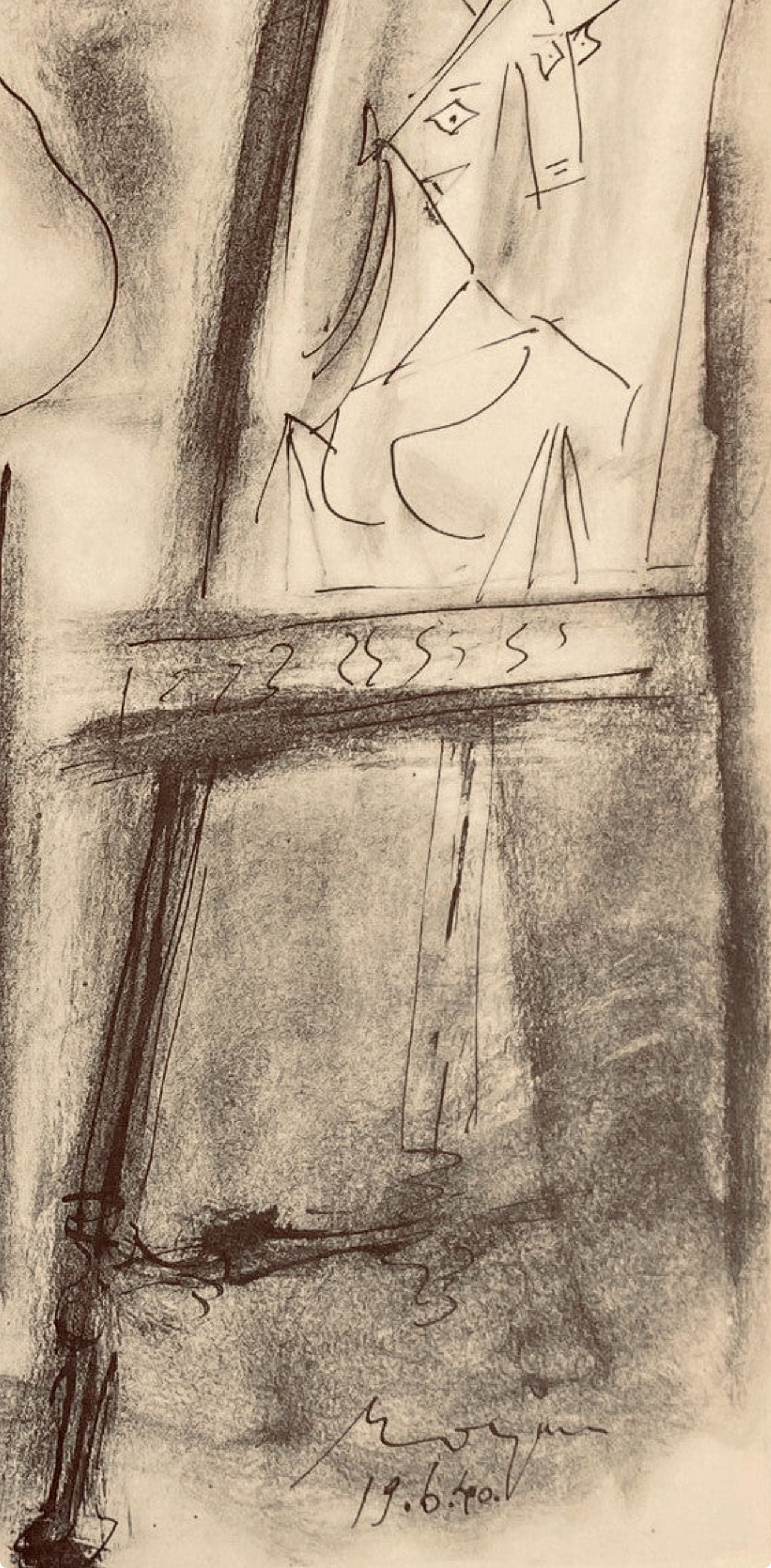 Pablo Picasso, Composition, Carnet De Dessins De Picasso, Cahiers Dart, Lithograph