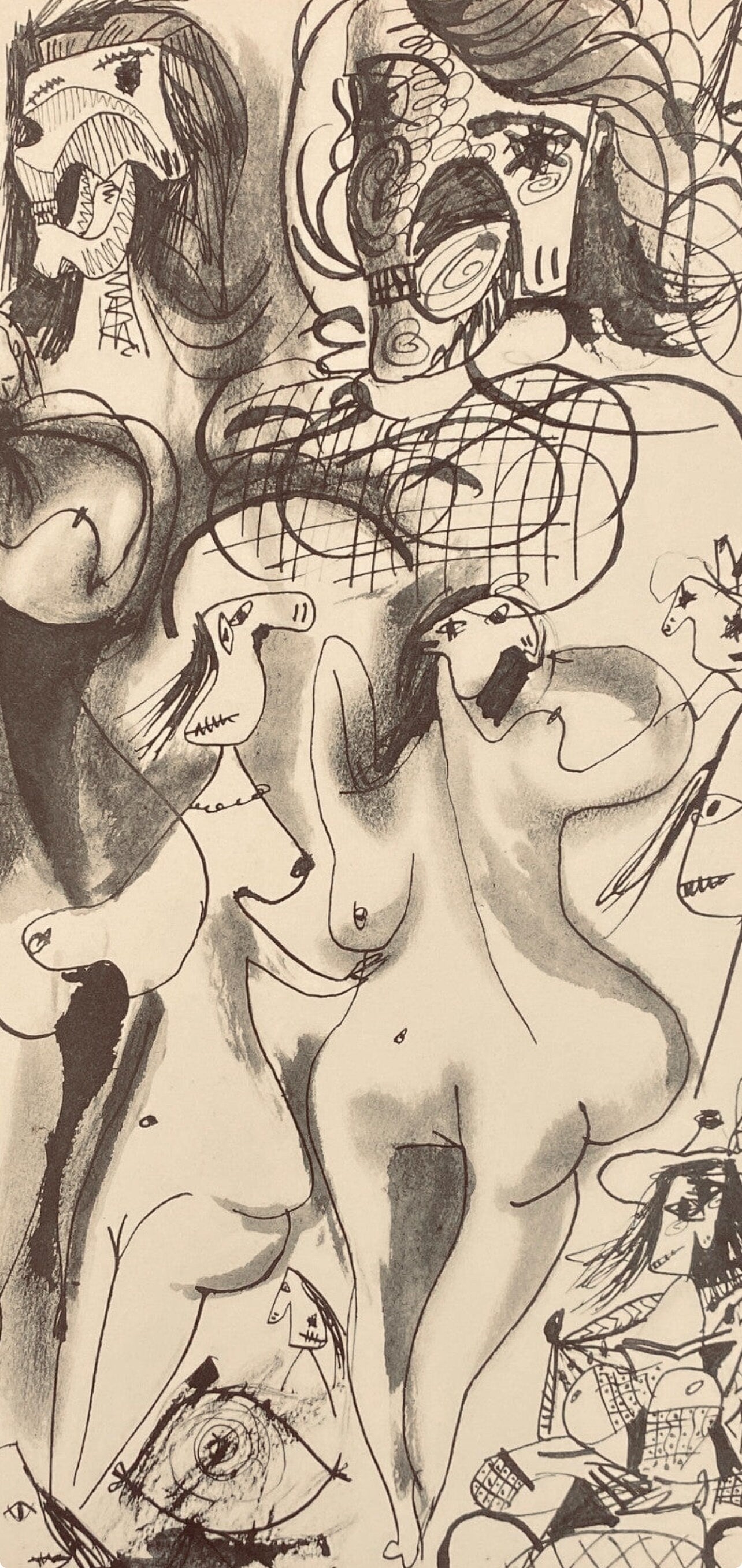 Pablo Picasso, Composition, Carnet De Dessins De Picasso, Cahiers Dart, Lithograph