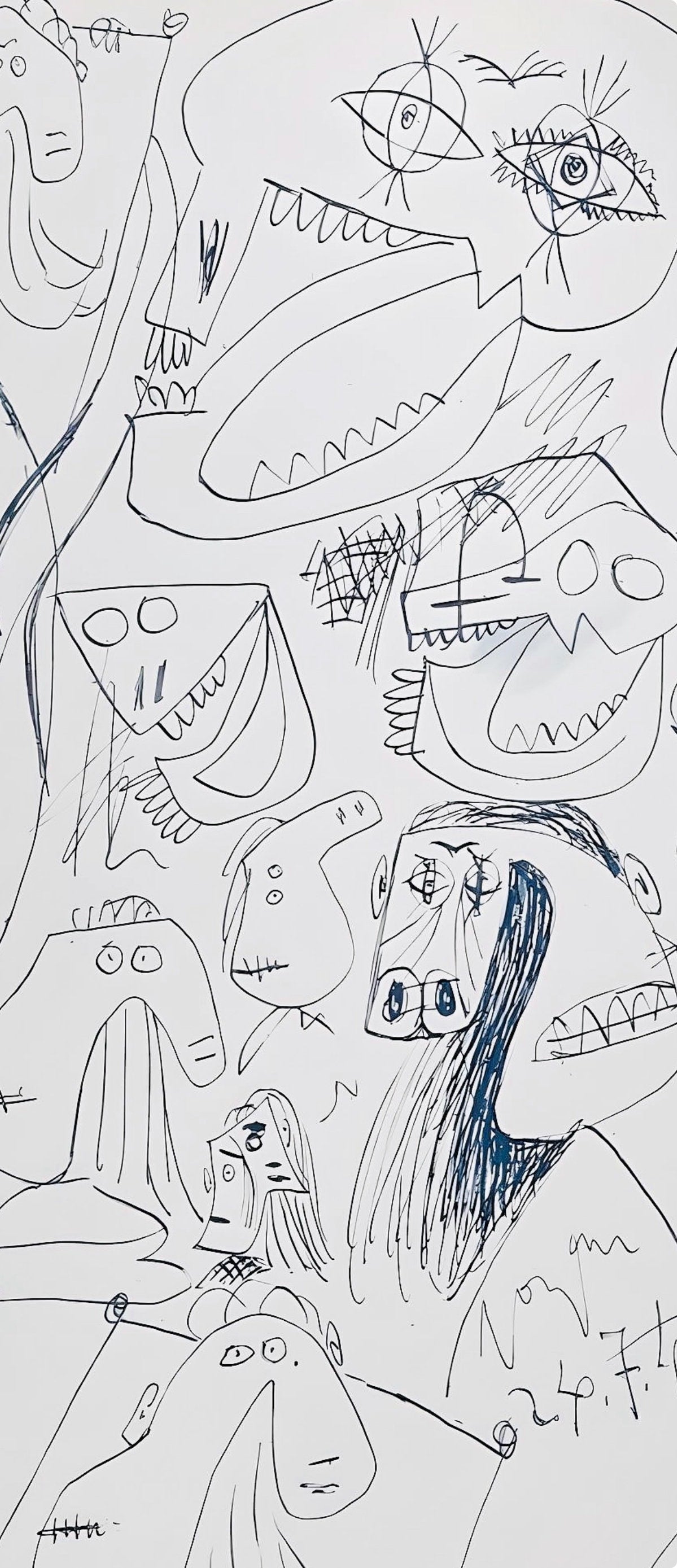 Pablo Picasso, Composition, Carnet De Dessins De Picasso, Cahiers Dart, Lithograph