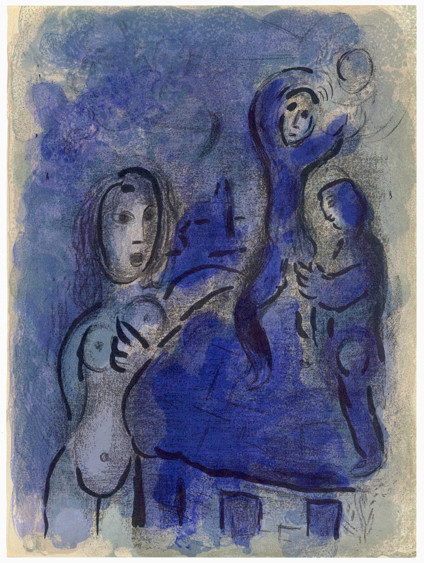 Marc Chagall, Rahab And The Spices Of Jericho (Mourlot 117-46; Cramer 25), Drawings From The Bible,