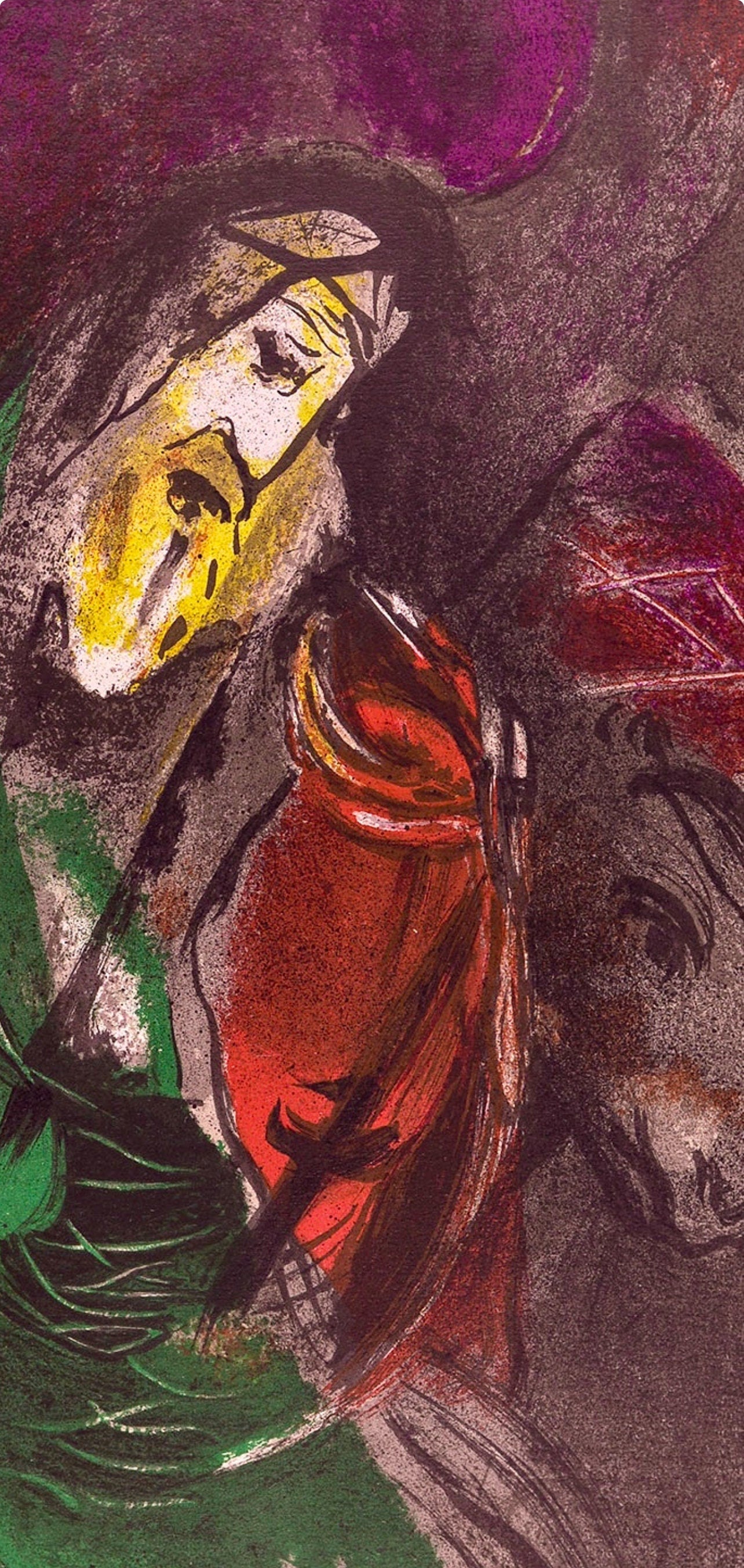 Marc Chagall, Jeremiah (Mourlot 117-46; Cramer 25), Drawings From The Bible By Marc Chagall, Verve: