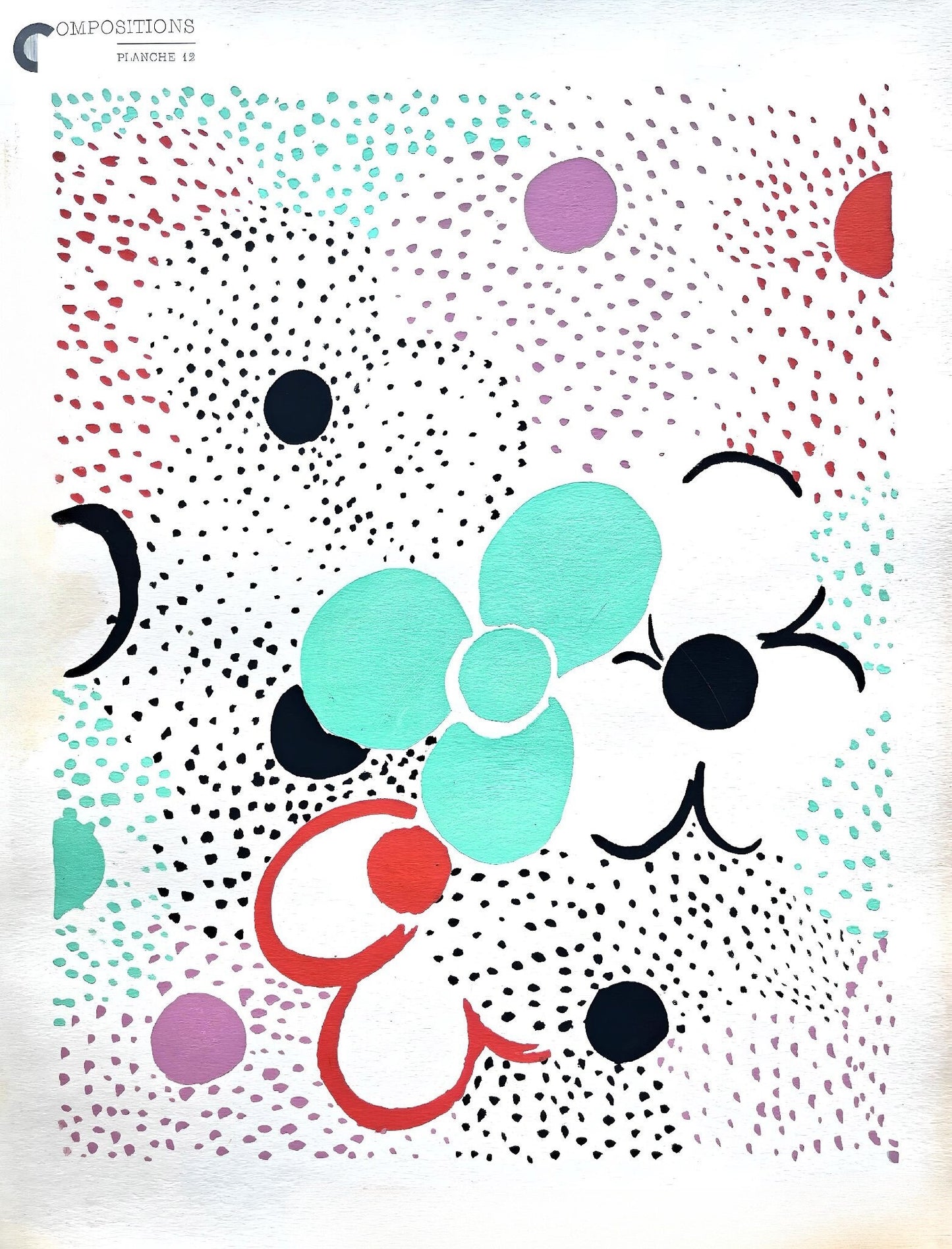 Sonia Delaunay, Planche No. 12, Compositions, Couleurs, Ides: Sonia Delaunay, Lithograph