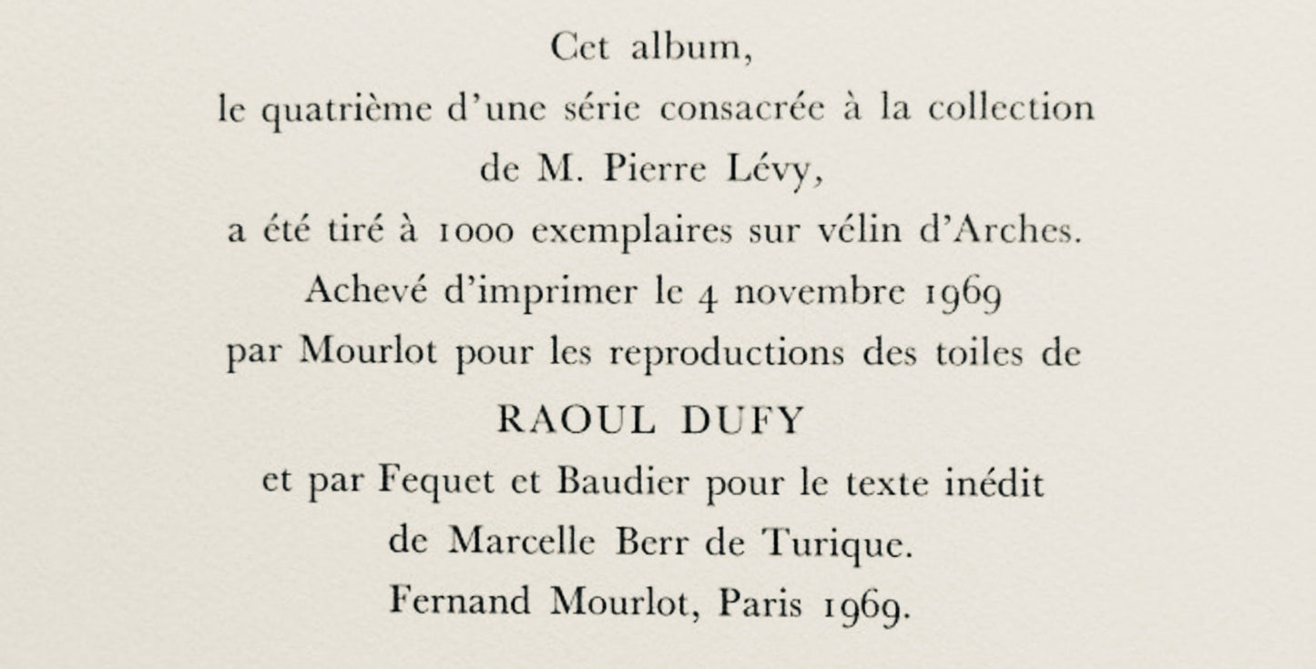 Raoul Dufy, Latelier De Impasse Guelma, Raoul Dufy, Collection Pierre Lvy, Lithograph