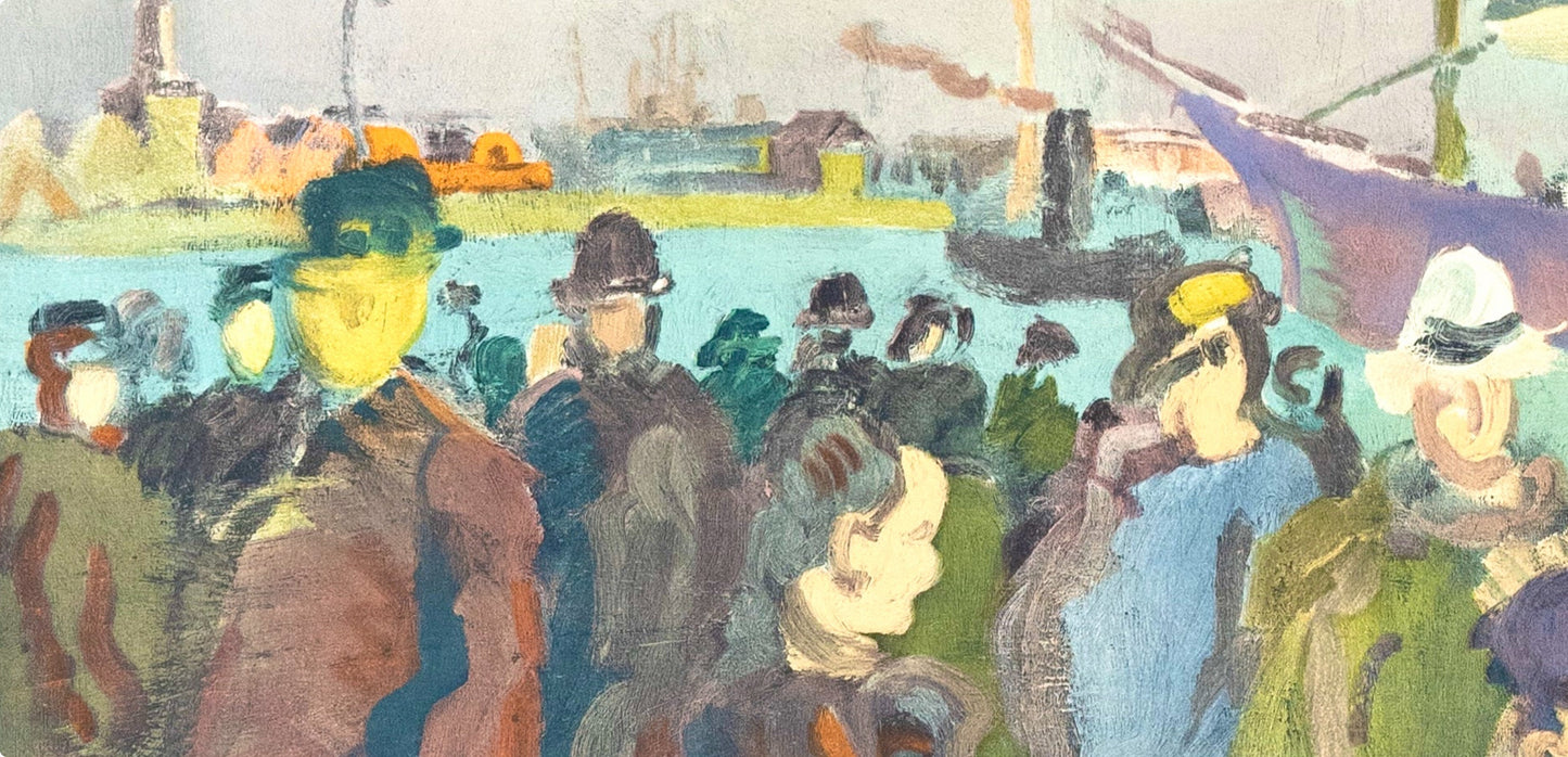 Raoul Dufy, Quai A Rouen, Raoul Dufy, Collection Pierre Lvy, Lithograph
