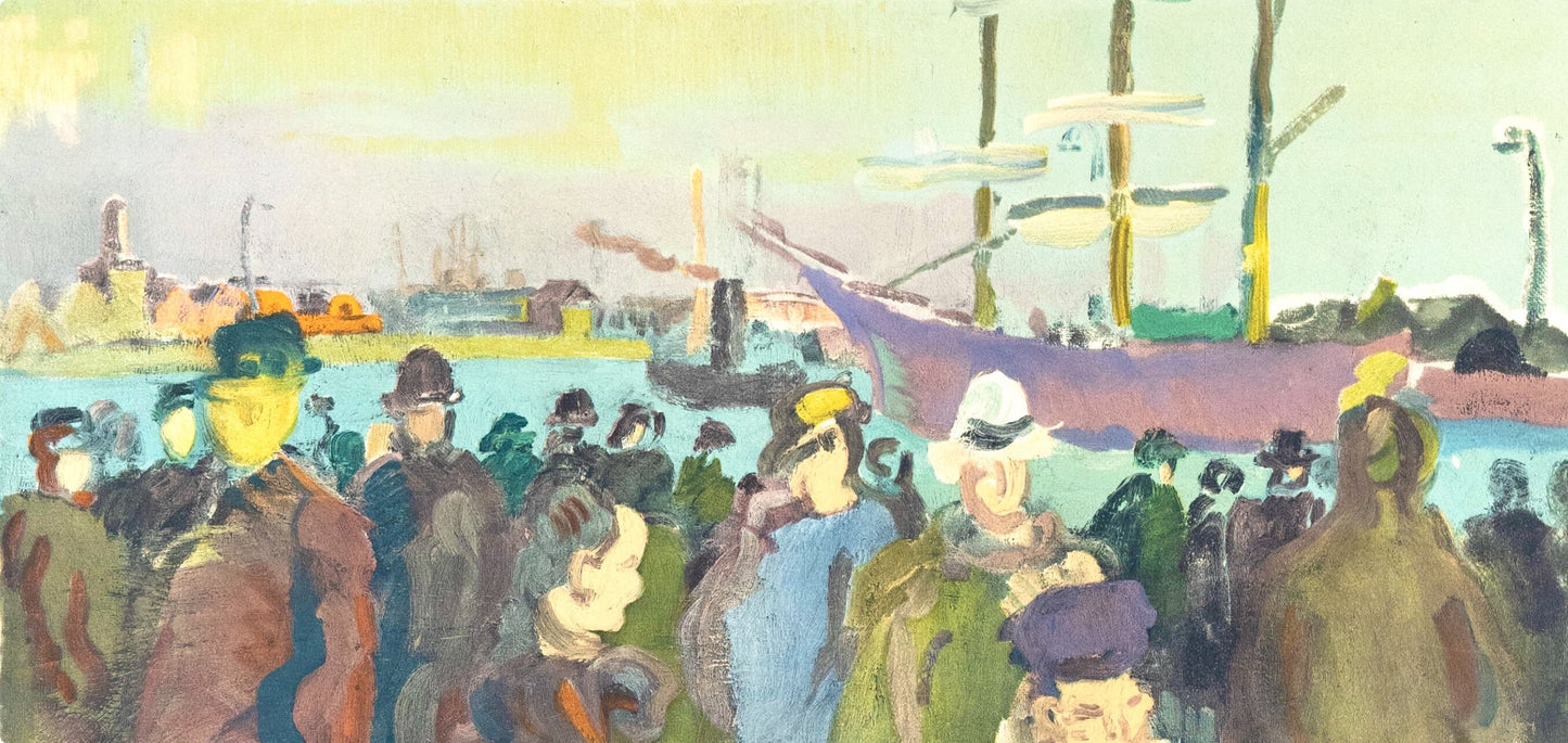 Raoul Dufy, Quai A Rouen, Raoul Dufy, Collection Pierre Lvy, Lithograph