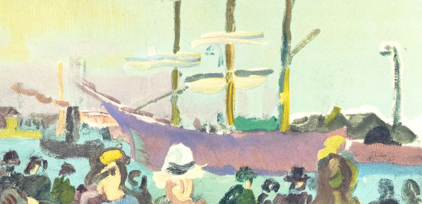 Raoul Dufy, Quai A Rouen, Raoul Dufy, Collection Pierre Lvy, Lithograph