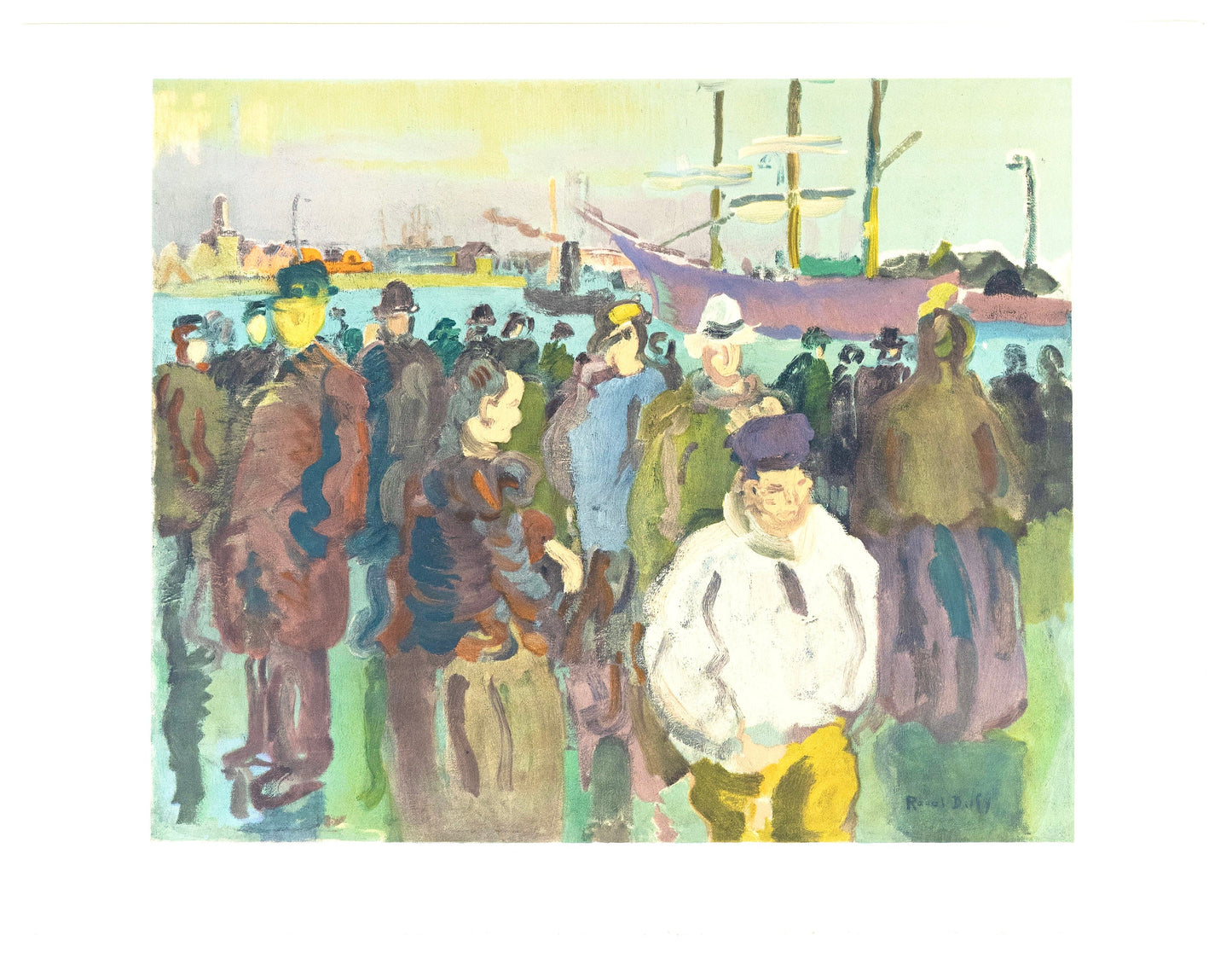 Raoul Dufy, Quai A Rouen, Raoul Dufy, Collection Pierre Lvy, Lithograph