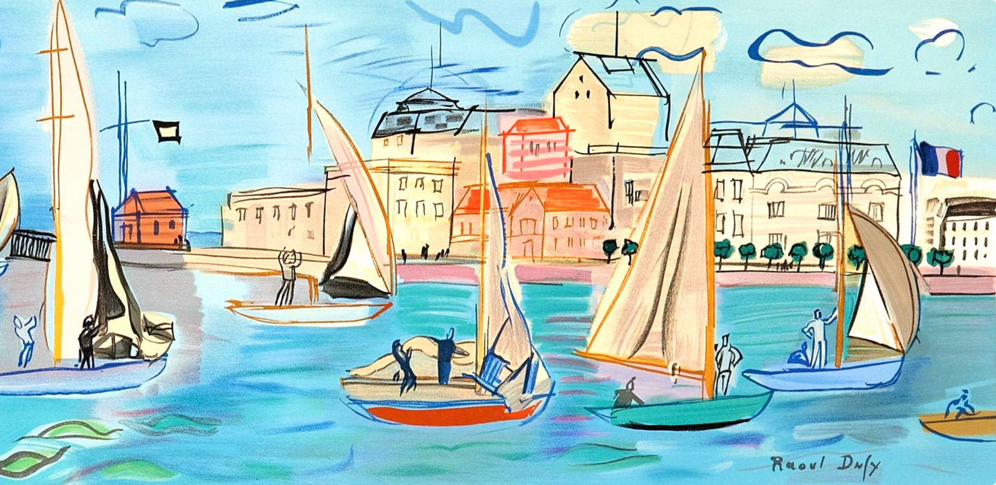 Raoul Dufy, Les Rgates, Raoul Dufy, Collection Pierre Lvy, Lithograph