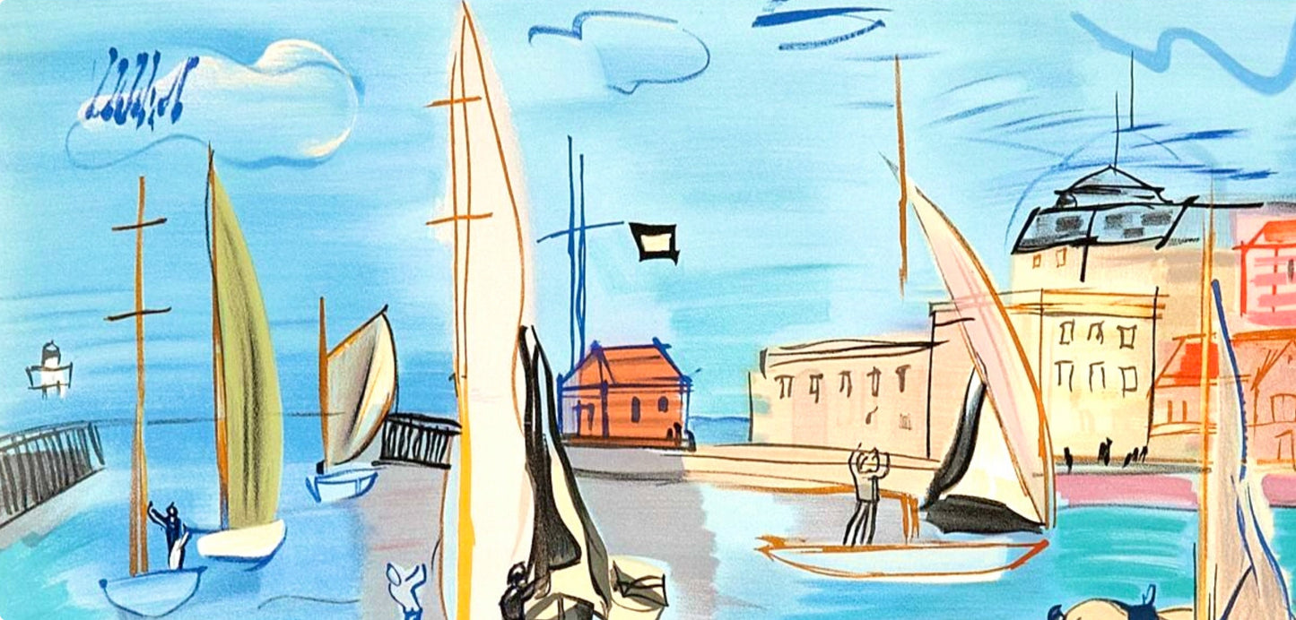 Raoul Dufy, Les Rgates, Raoul Dufy, Collection Pierre Lvy, Lithograph