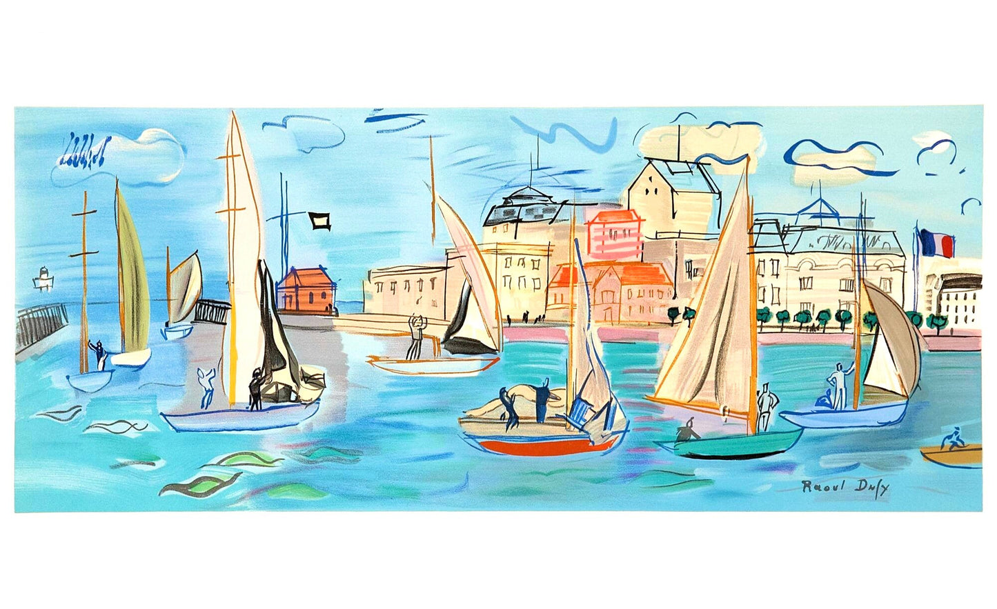 Raoul Dufy, Les Rgates, Raoul Dufy, Collection Pierre Lvy, Lithograph