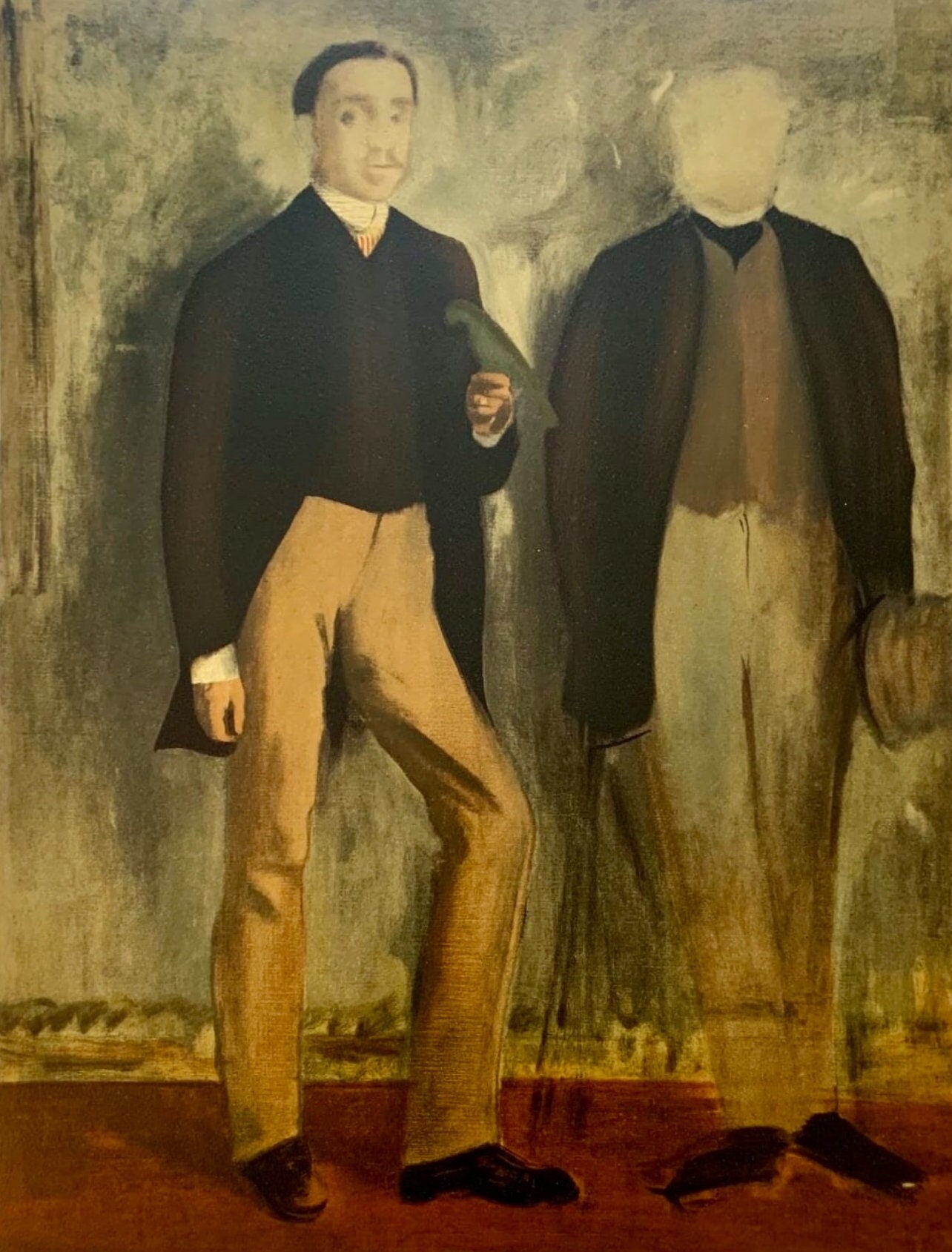 Edgar Degas, Deux Hommes En Pied, Les Ralistes Lyriques, Collection Pierre Lvy, Lithograph