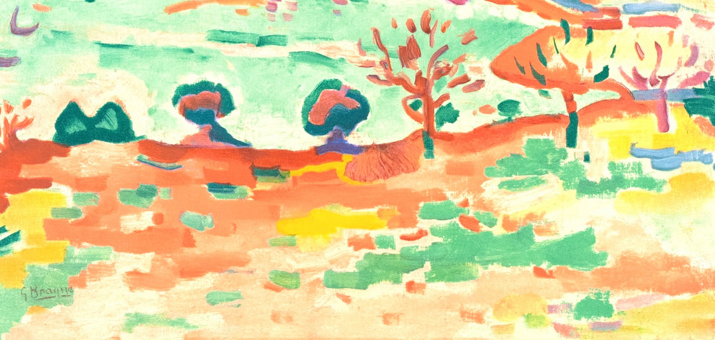 Georges Braque, Paysage A L'Estaque, Fauves, Collection Pierre Lvy, Lithograph