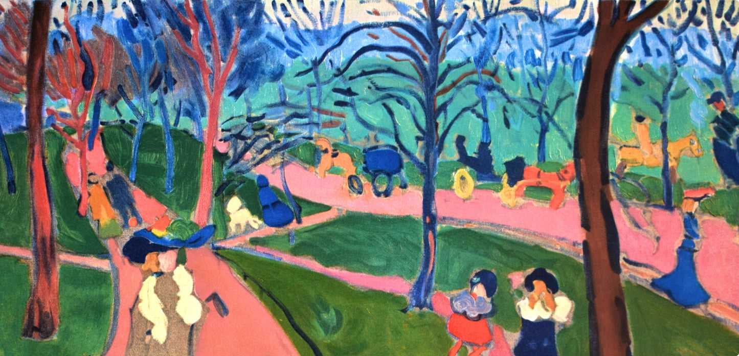 Andr Derain, Hyde Park, Fauves, Collection Pierre Lvy, Lithograph