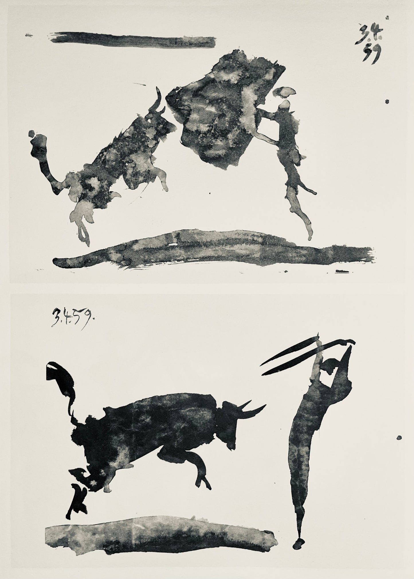 Pablo Picasso, Composition (Bloch 1276; Czwiklitzer 23), Toros Y Toreros, Lithograph