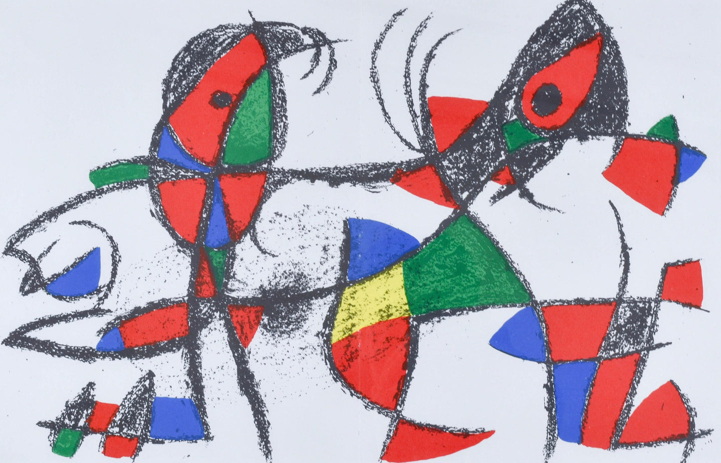 Joan Mir, Composition, (Cramer 198; Mourlot 1046), Joan Mir Lithographs, Lithograph