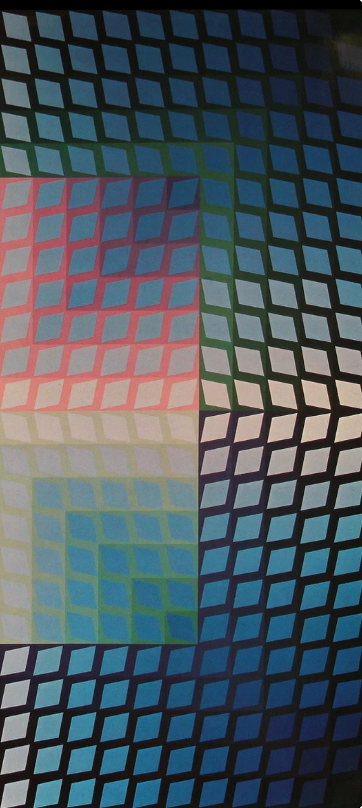 Victor Vasarely, Composition, Progressions I, Hliogravure
