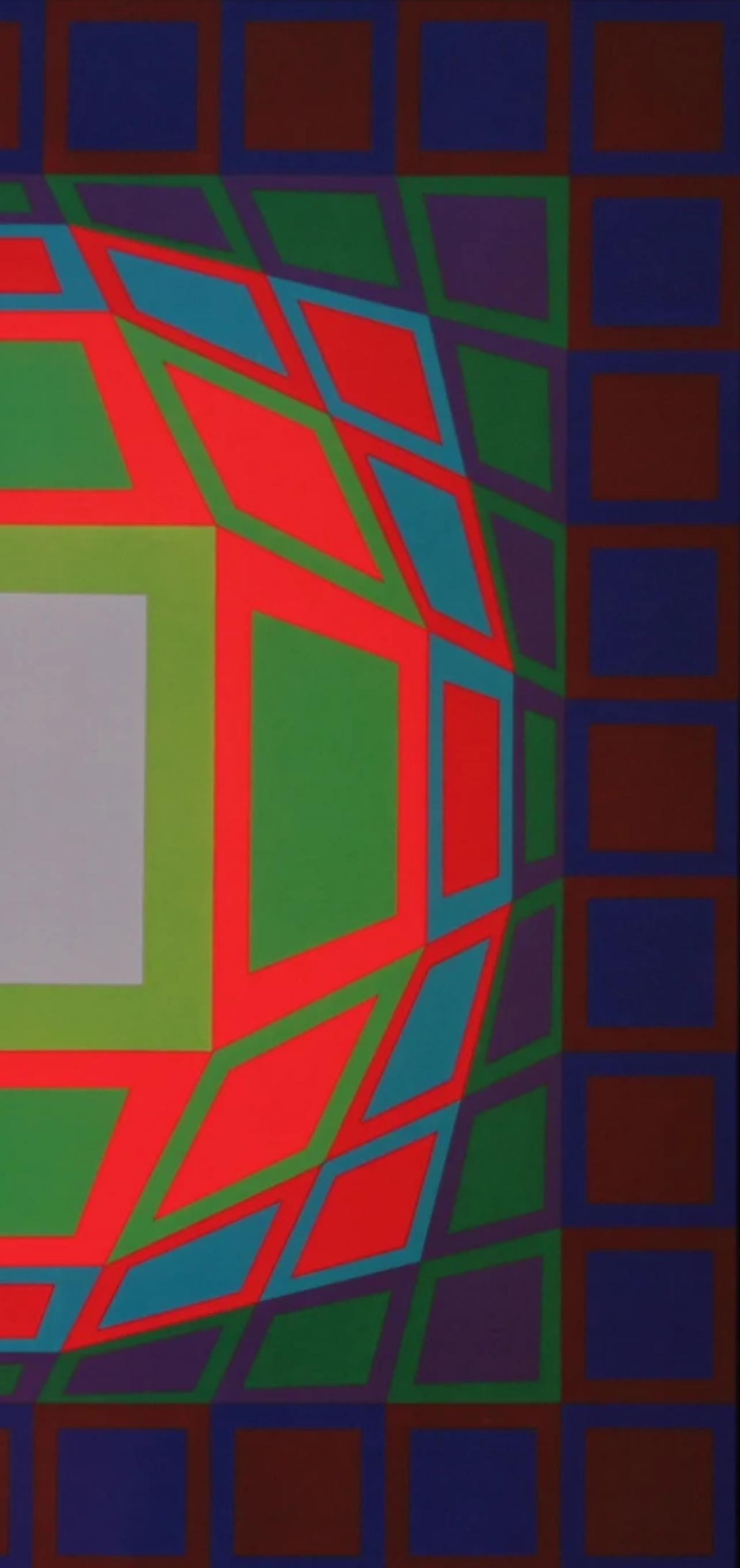 Victor Vasarely, Composition, Progressions Iii, Hliogravure