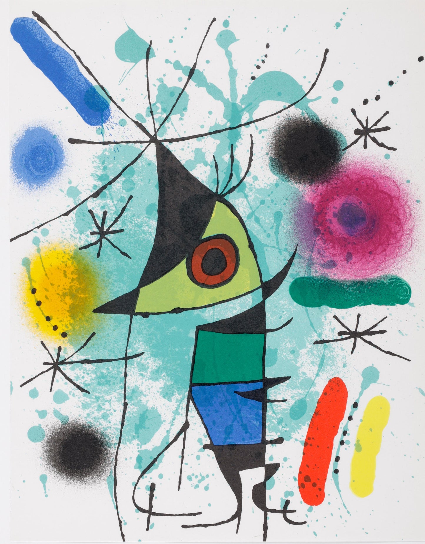 Joan Mir, Composition, (Cramer 160; Mourlot 867), Joan Mir Lithographs, Lithograph