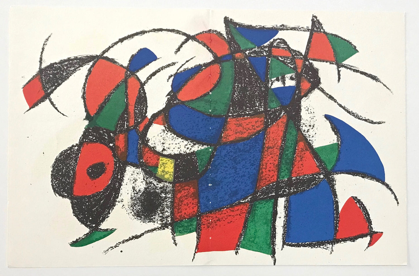 Joan Mir, Composition, (Cramer 198; Mourlot 1039), Joan Mir Lithographs, Lithograph