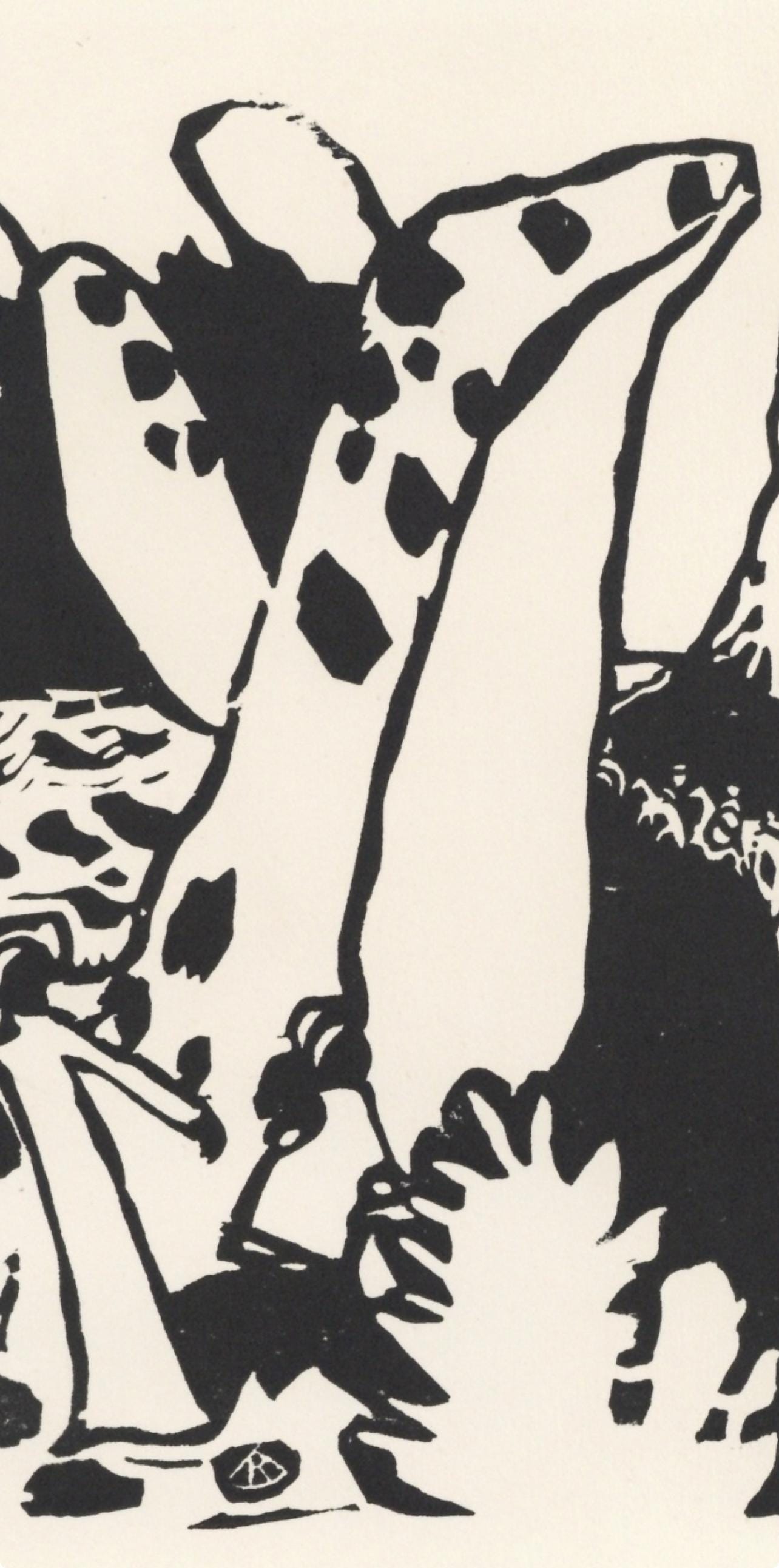 Wassily Kandinsky, Reiterweg (Roethel 111), Xxe Sicle, Woodcut