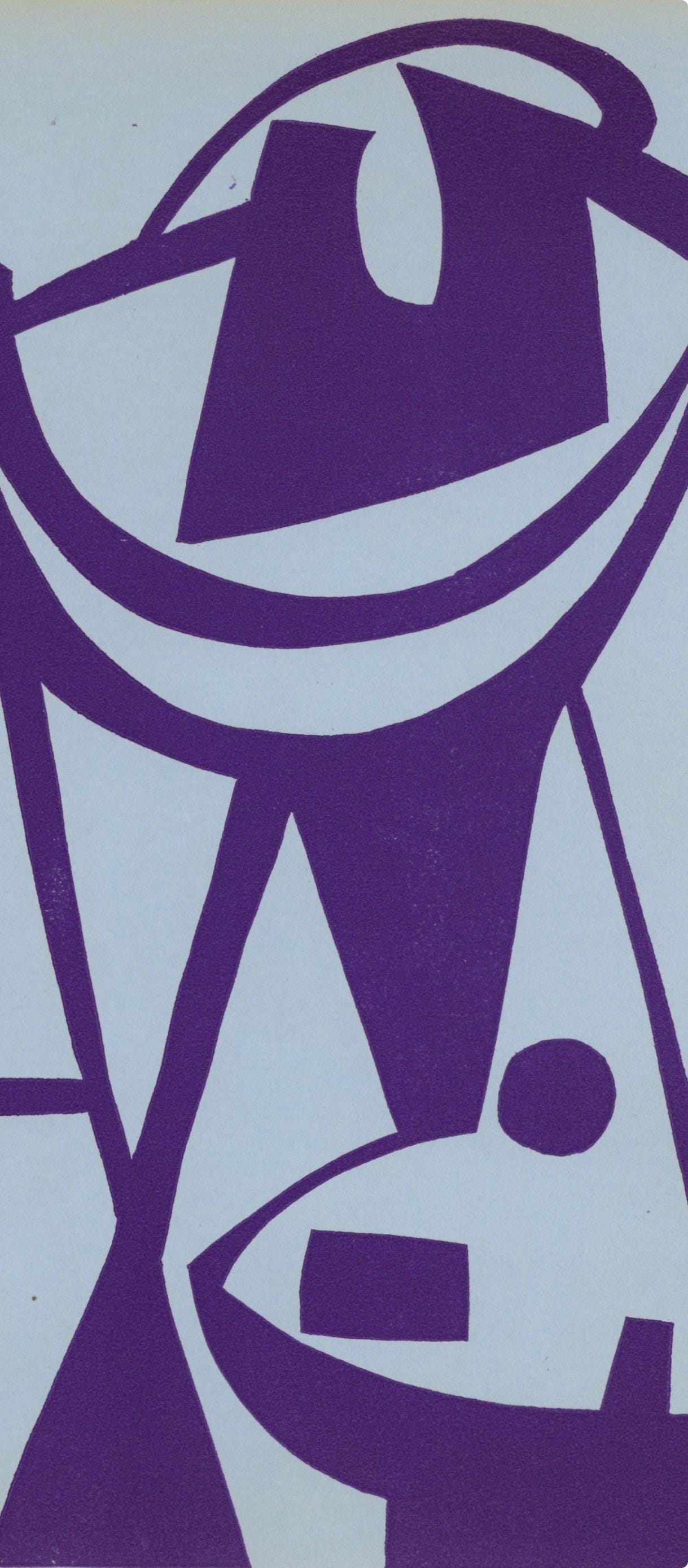 Jean Hlion, Composition, Xxe Sicle, Linocut