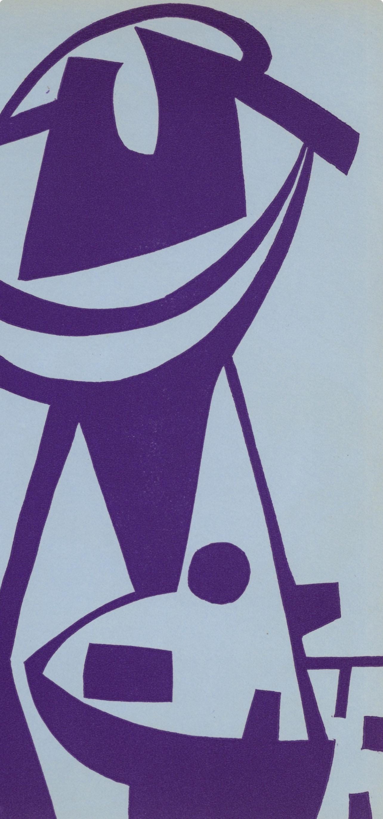 Jean Hlion, Composition, Xxe Sicle, Linocut