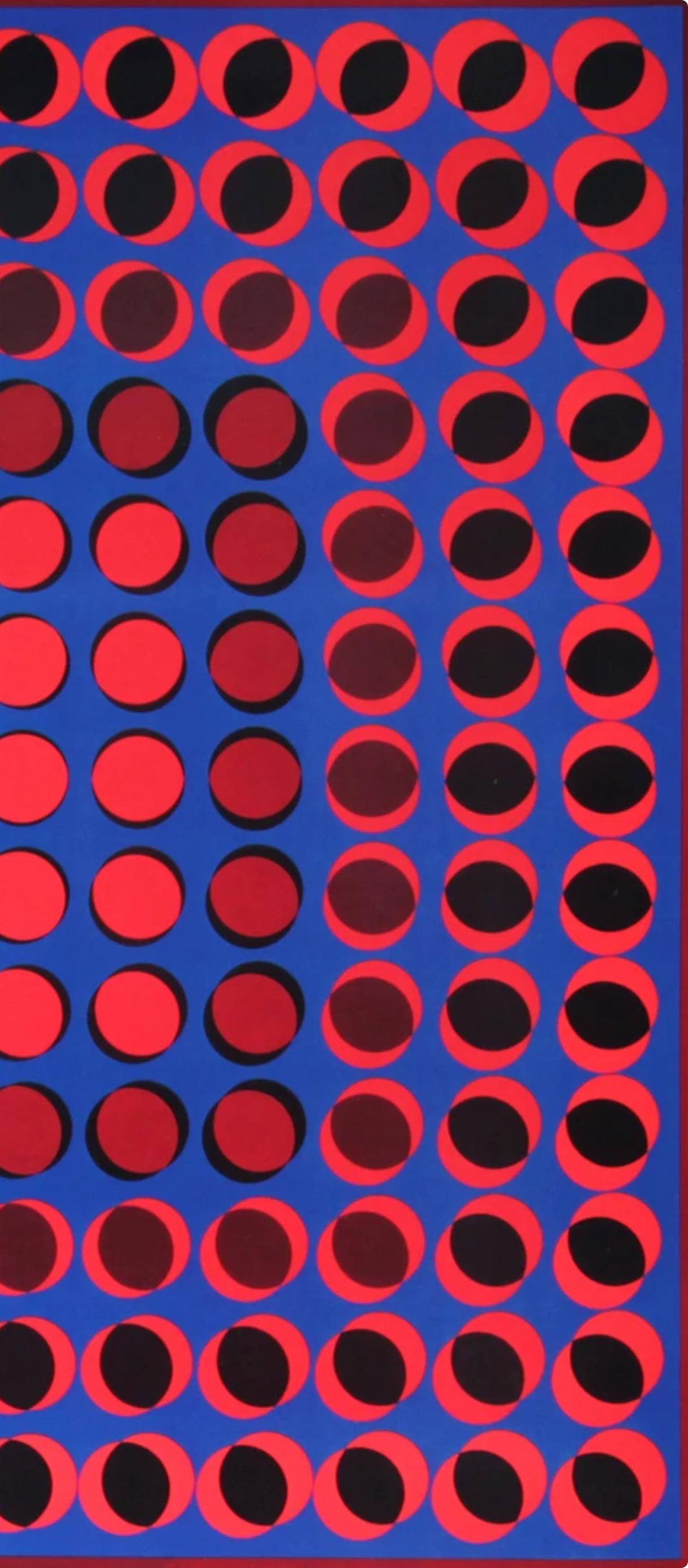 Victor Vasarely, Composition, Progressions I, Hliogravure