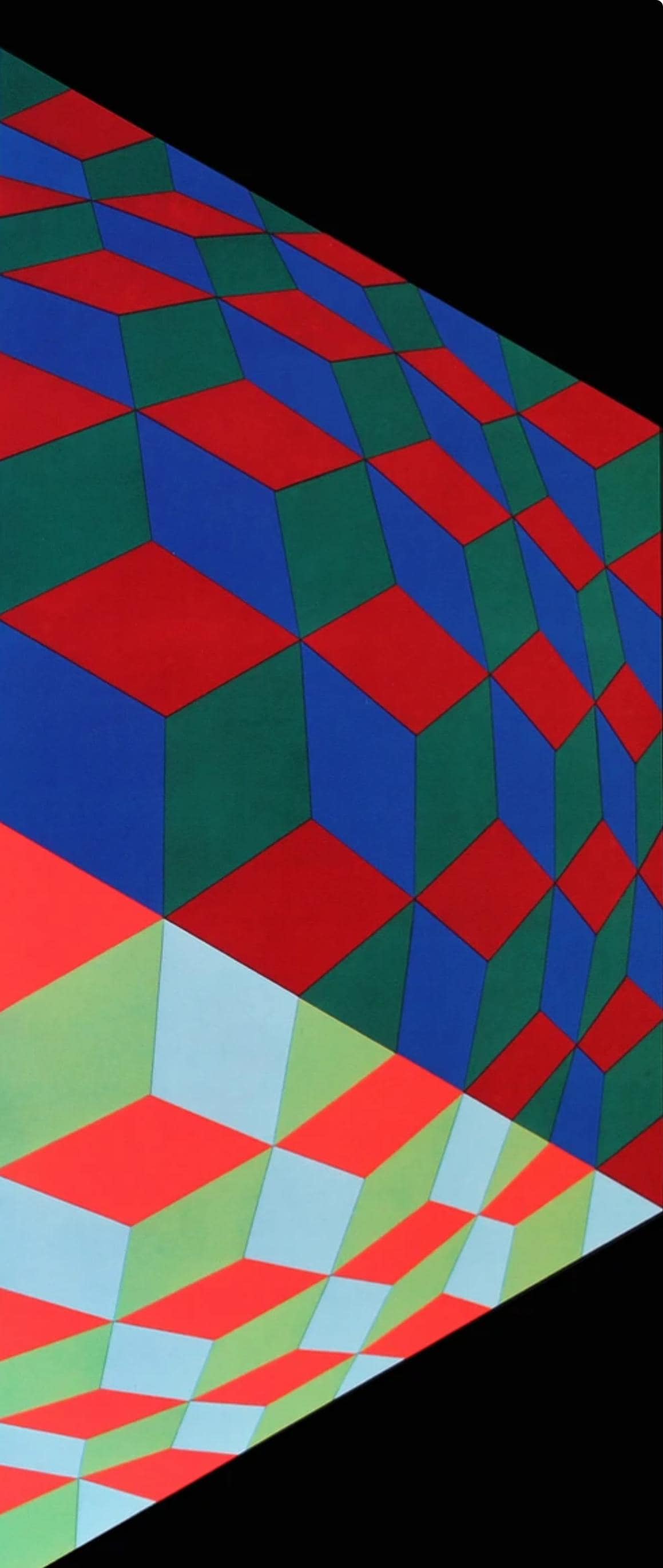 Victor Vasarely, Composition, Progressions Ii, Hliogravure
