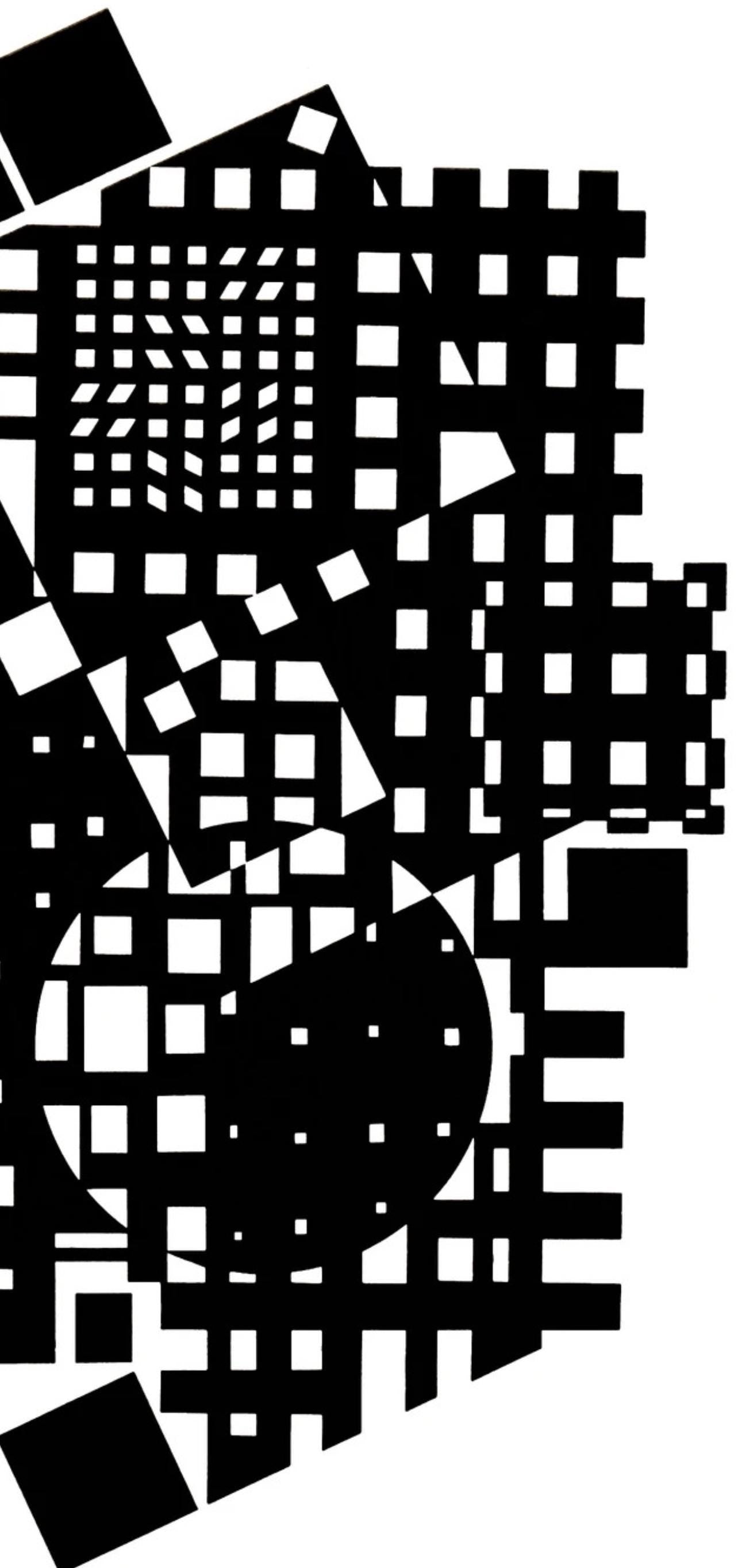 Victor Vasarely, Composition, Croises, Hliogravure