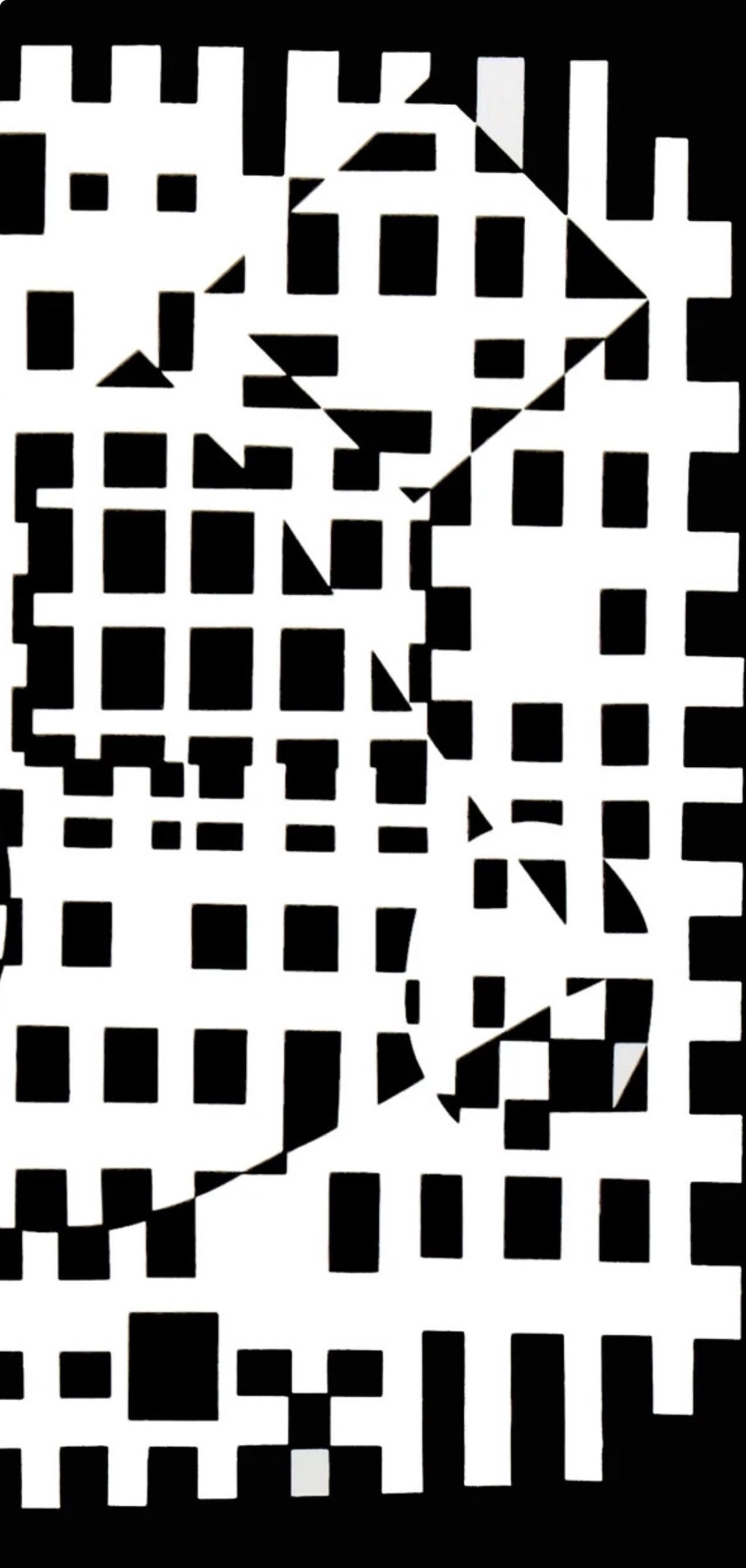 Victor Vasarely, Composition, Croises, Hliogravure
