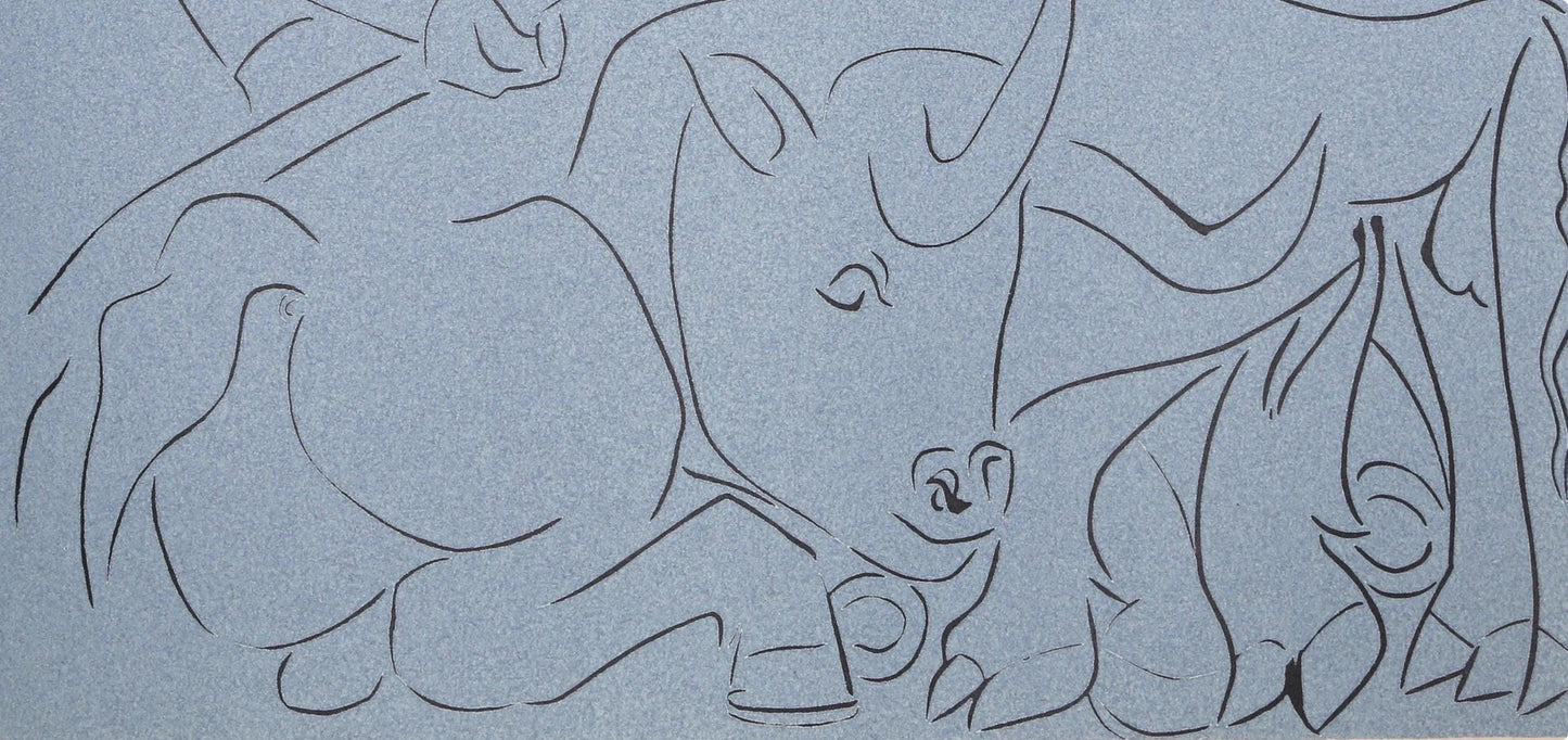Pablo Picasso, Broken Lance (Orozco 214), Grabados Al Linleo, Linocut