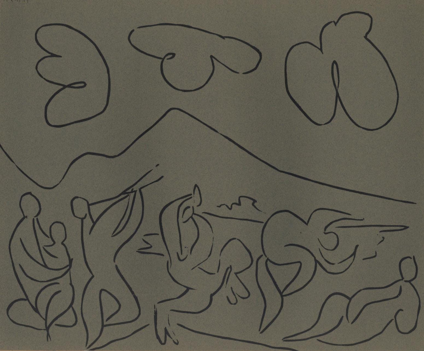 Pablo Picasso, Bacchanal (Orozco 214), Grabados Al Linleo, Linocut