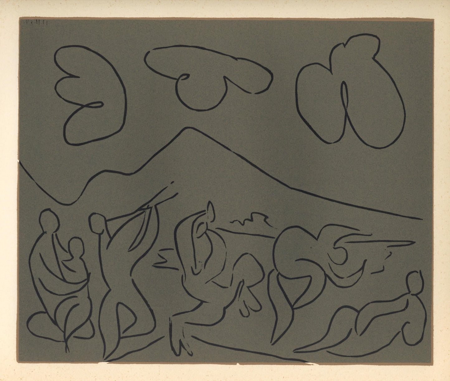 Pablo Picasso, Bacchanal (Orozco 214), Grabados Al Linleo, Linocut