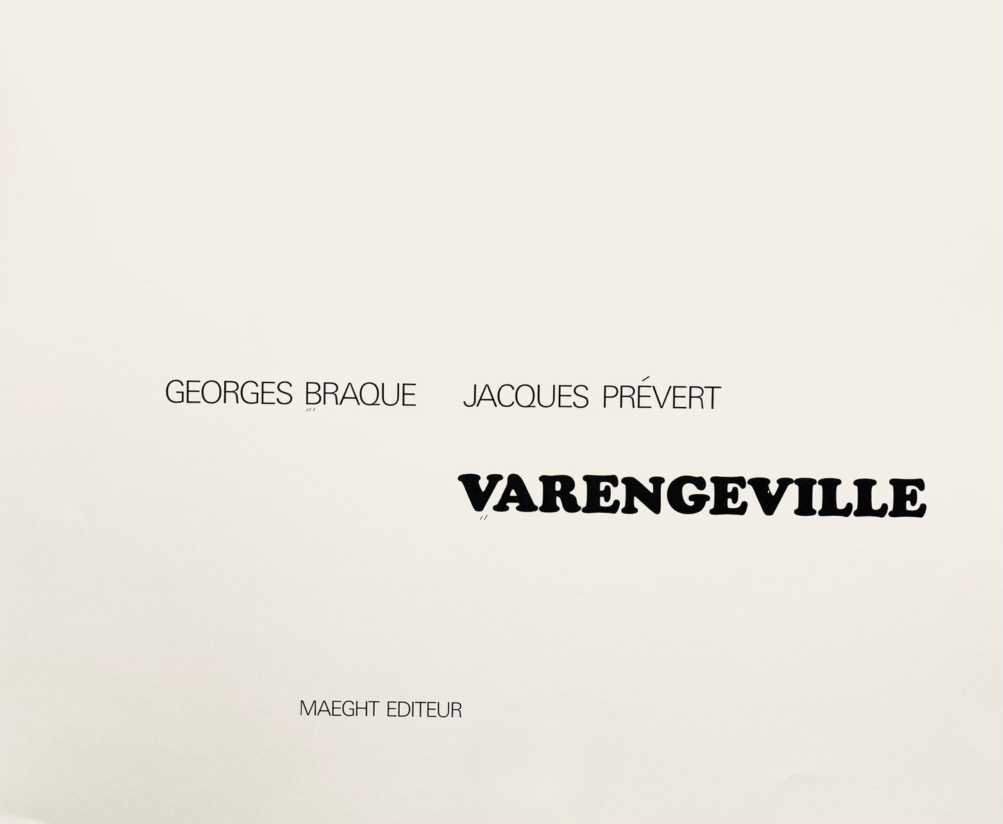 Georges Braque, La Charrue, Varengeville, Lithograph