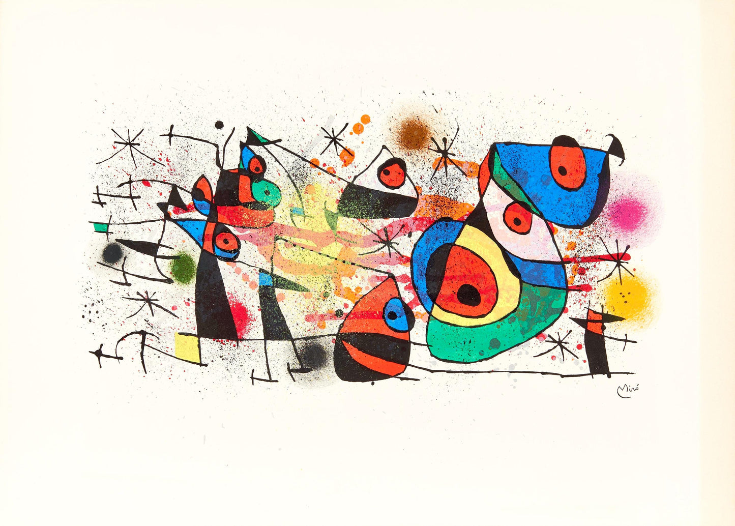 Joan Mir, Composition (Cramer 183; Mourlot 928), Lithograph