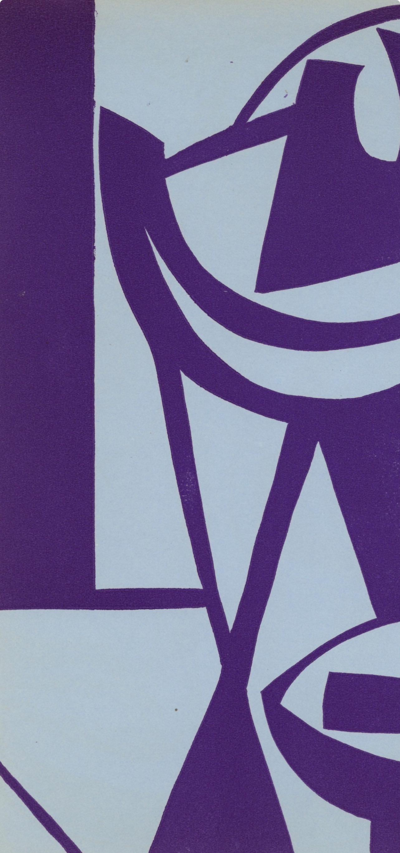 Jean Hlion, Composition, Xxe Sicle, Linocut