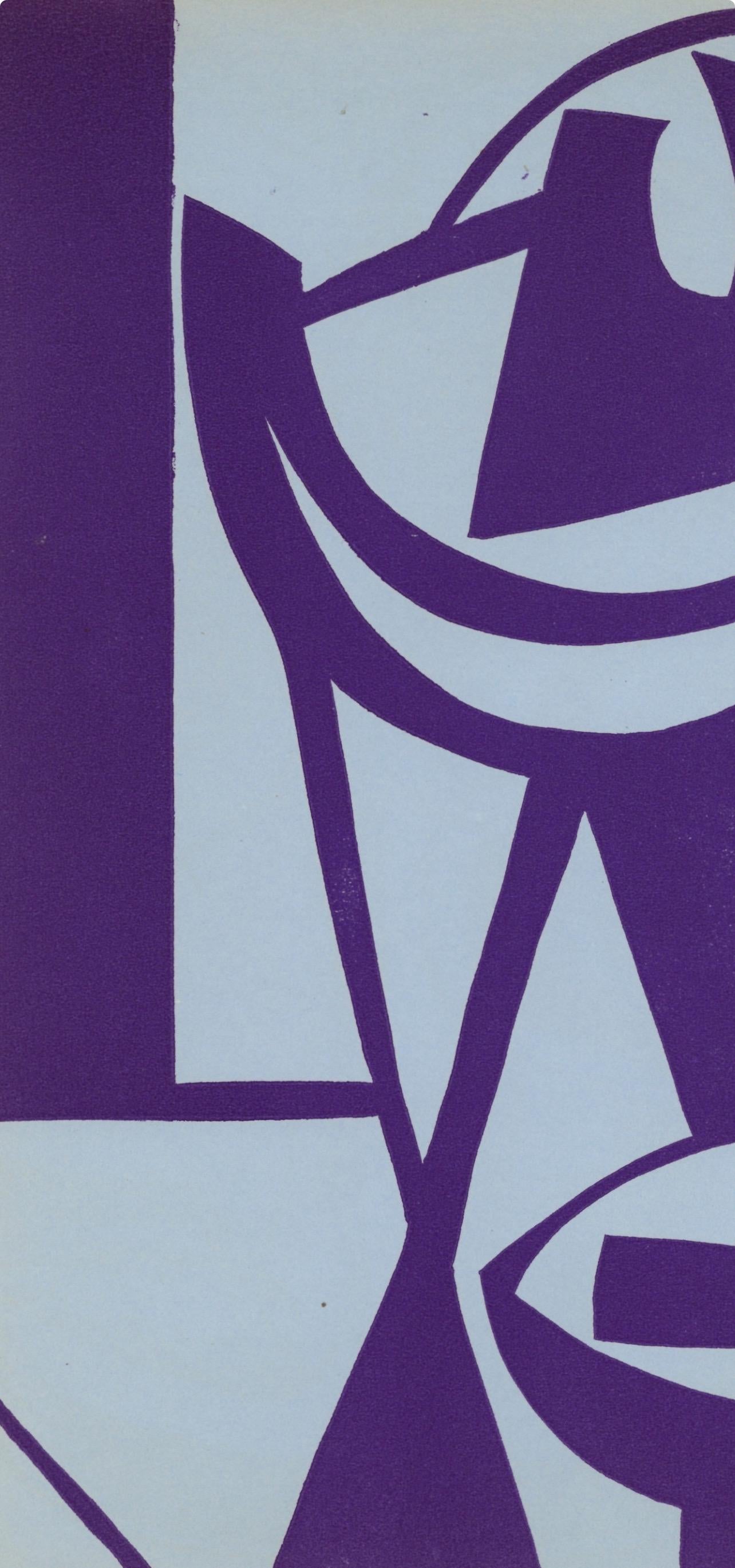 Jean Hlion, Composition, Xxe Sicle, Linocut