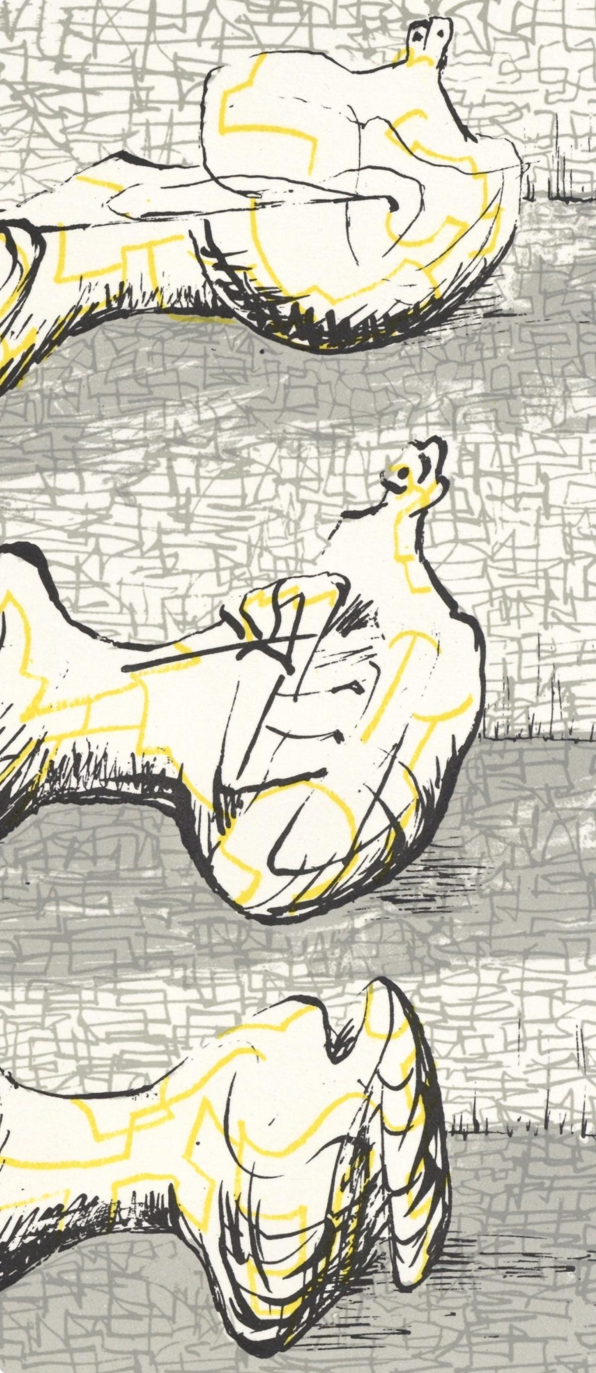 Henry Moore, Composition (Cramer 182), Xxe Sicle, Lithograph